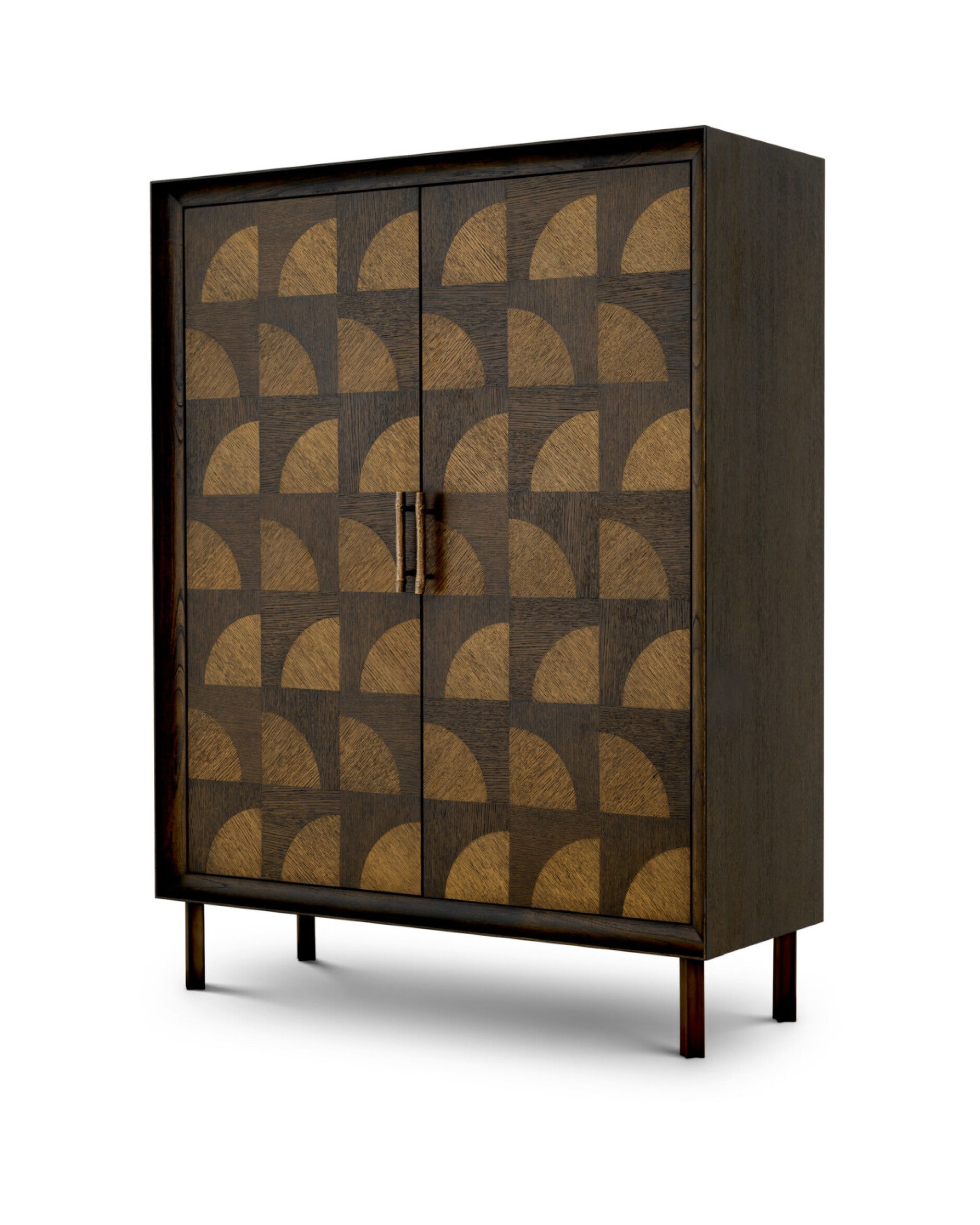 Kumo cabinet dark brown oak veneer