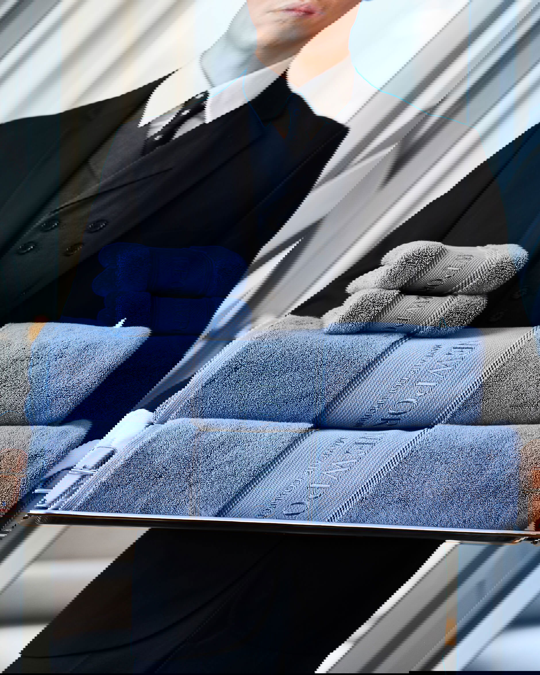 Mayfair handduk blå