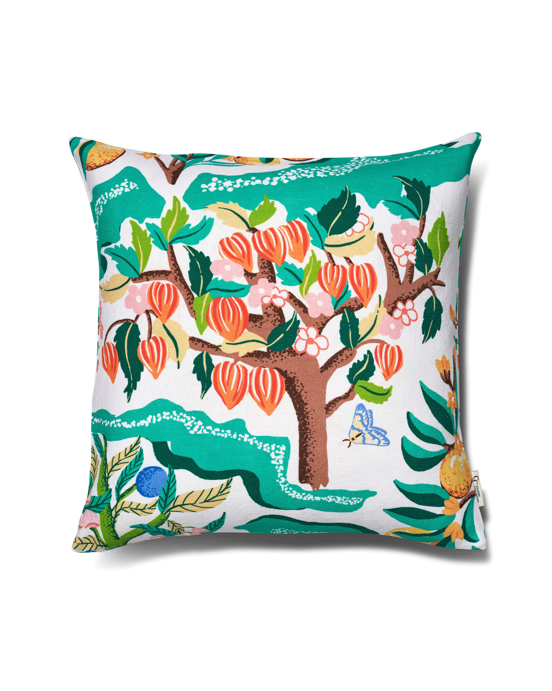 Botanical Cherry kuddfodral vit