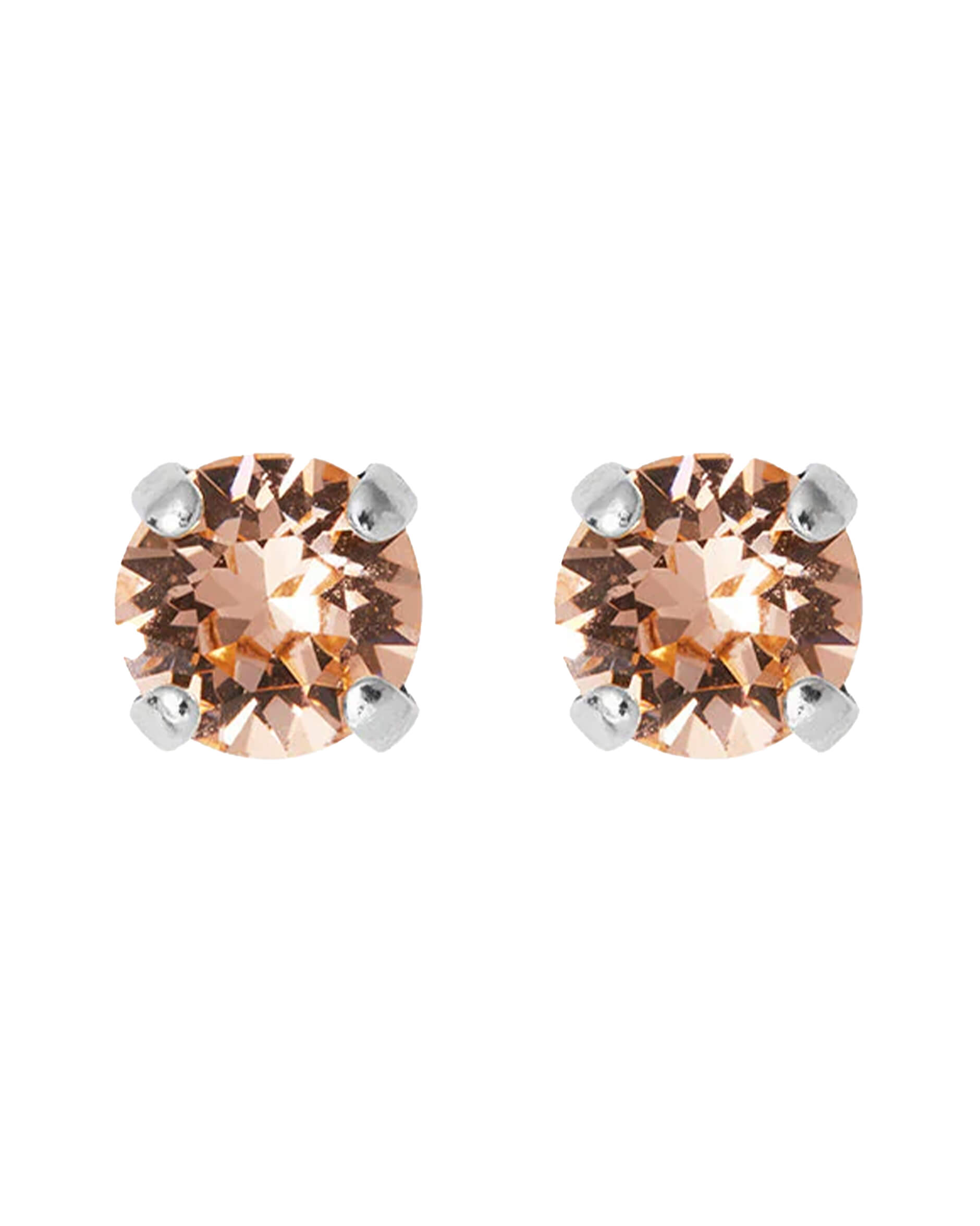Mini Stud örhängen light peach rhodium