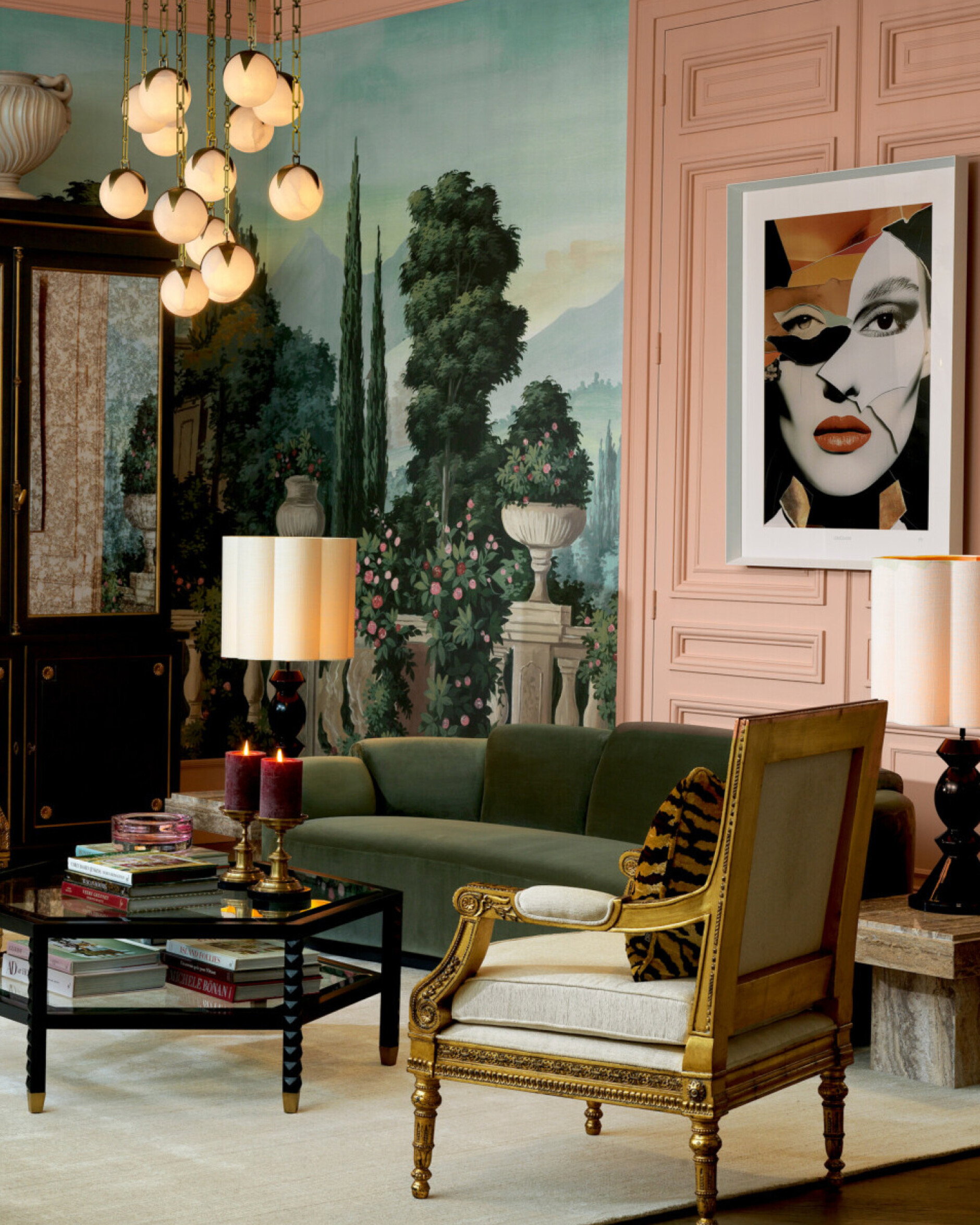 Marbella Sofa Torrin green velvet