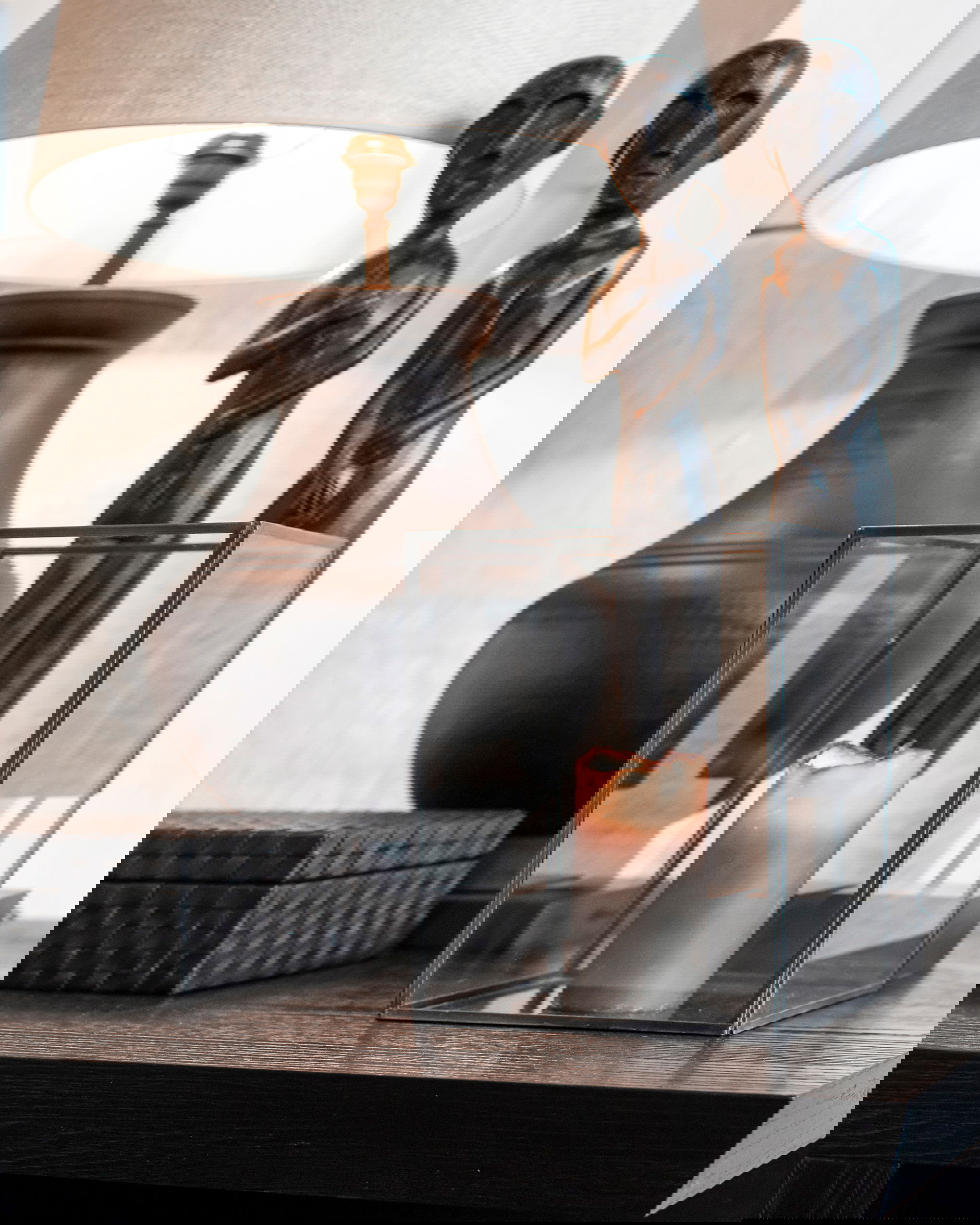 Bergamo bordslampa svart