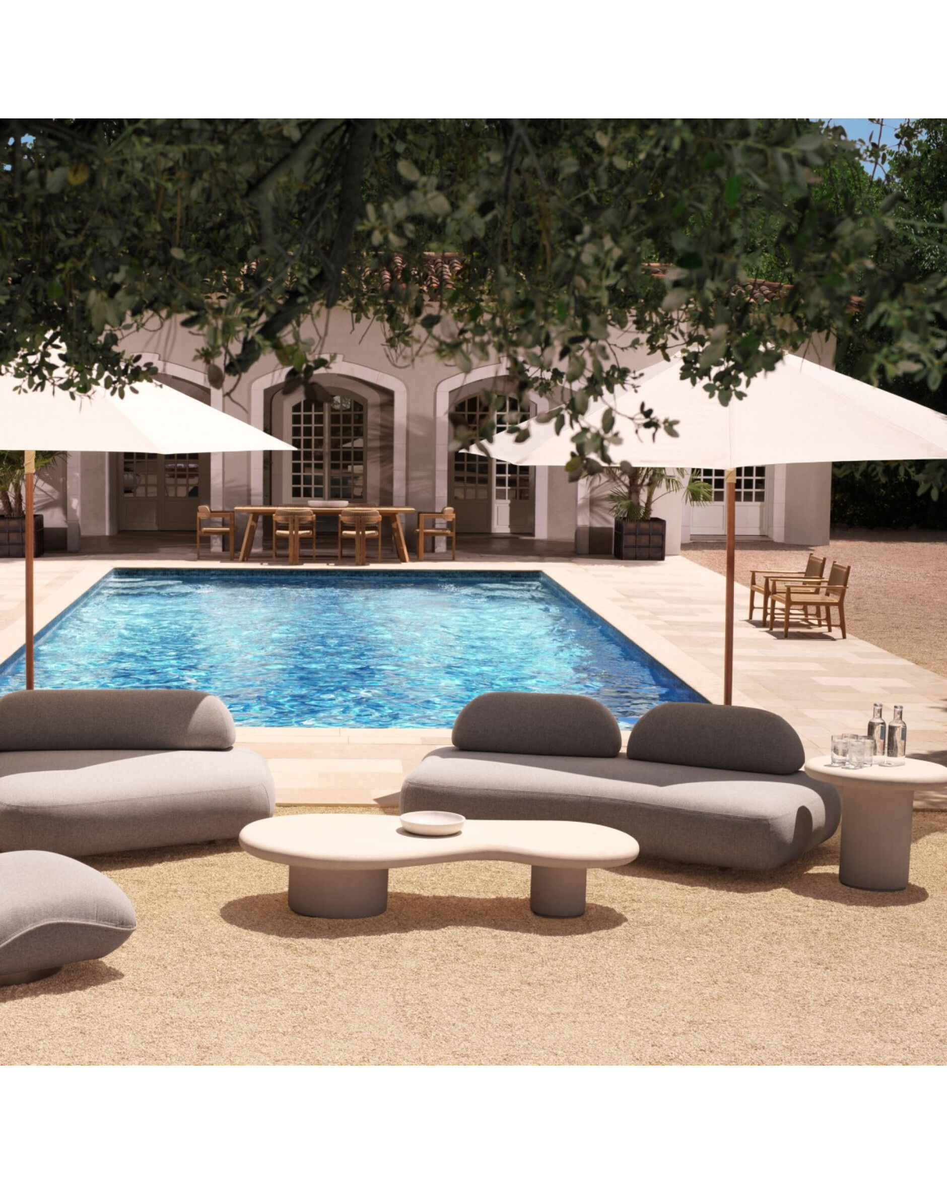 Vitalis Side Table Cream