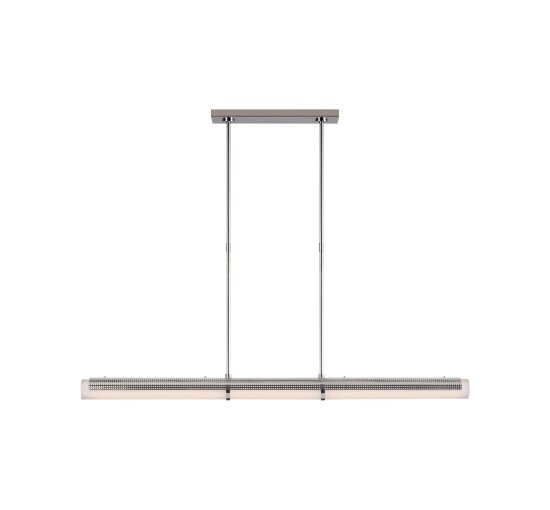 Precision Linear Chandelier Polished Nickel Large