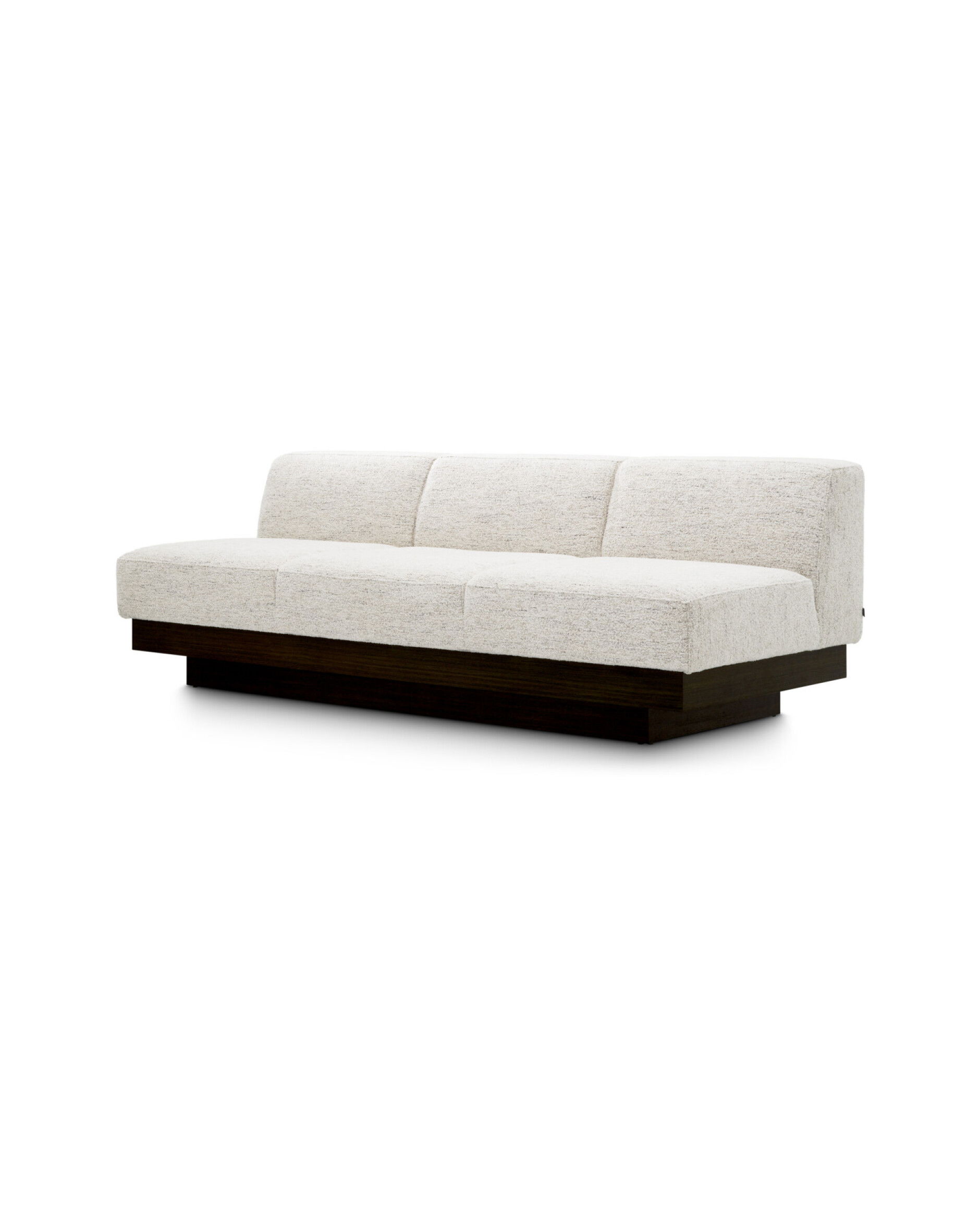 Bastion Sofa Seashell Off-White/Charcoal Veneer