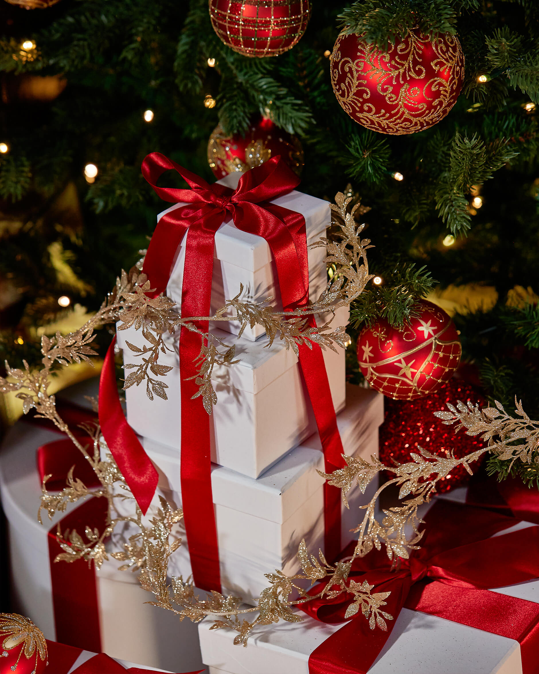 Colette bladgirlang champagne 180cm