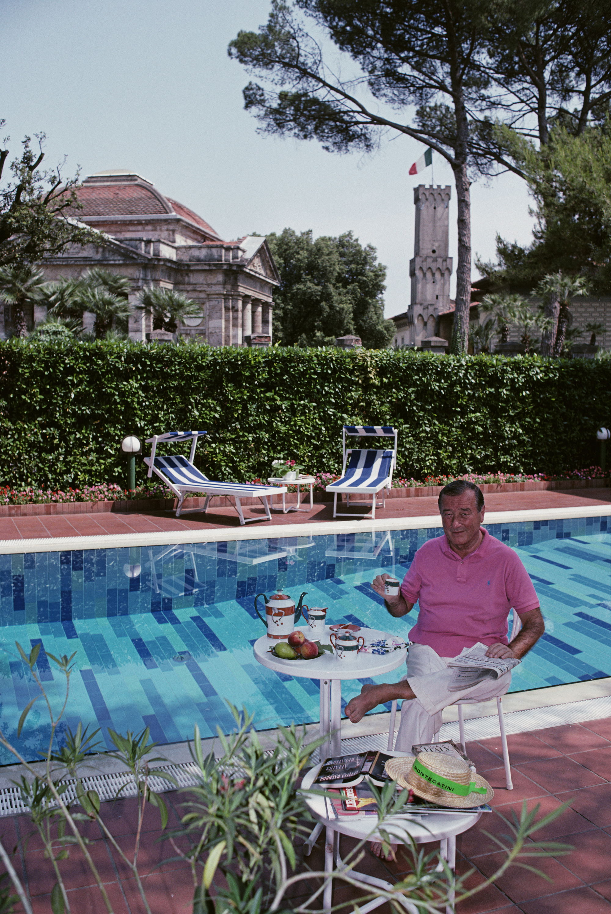Maccioni By His Pool