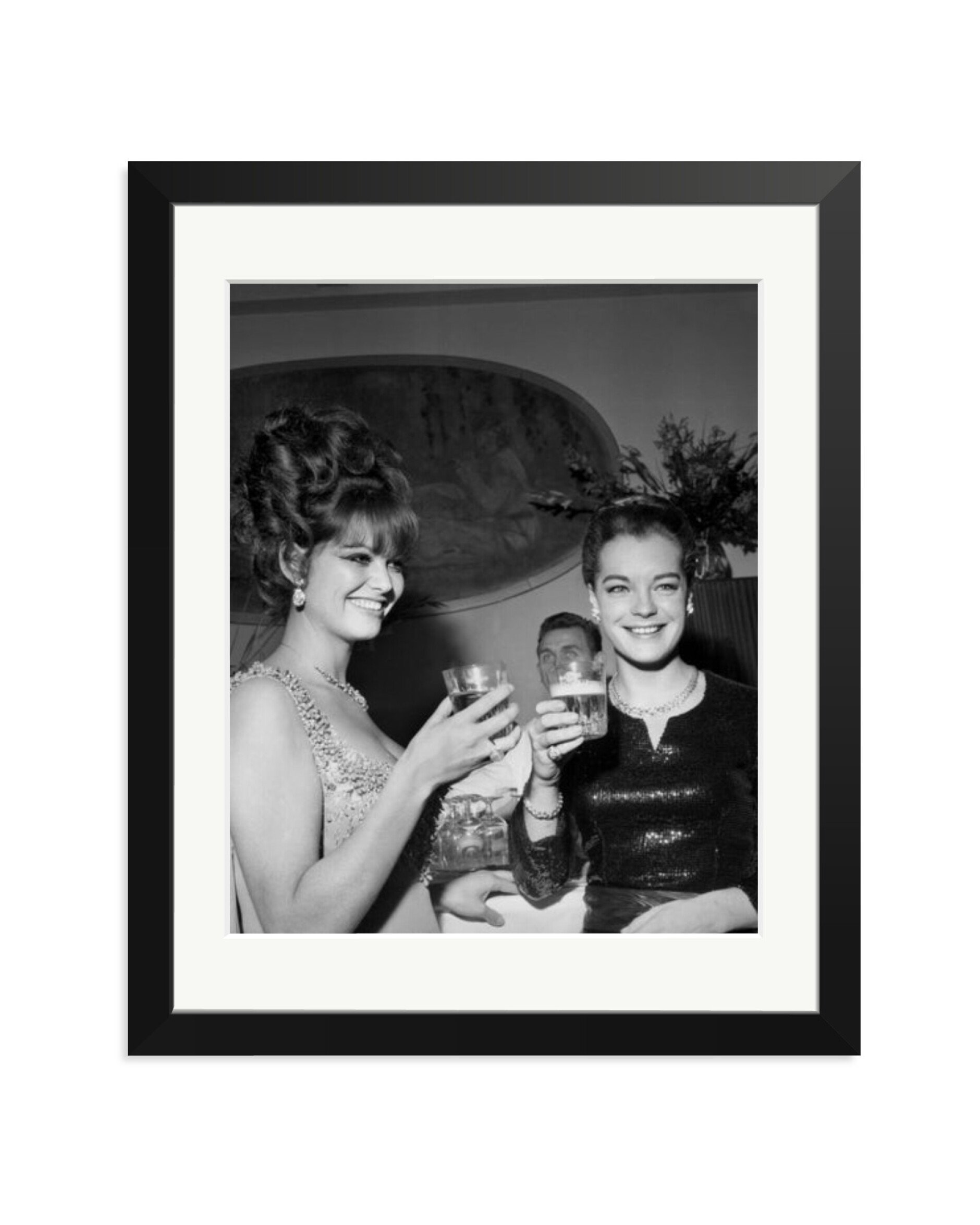 Claudia Cardinale and Romy Schneider Black / Medium