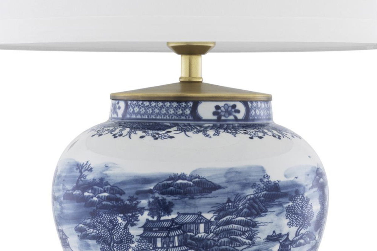 Bordslampa Chinese Blue
