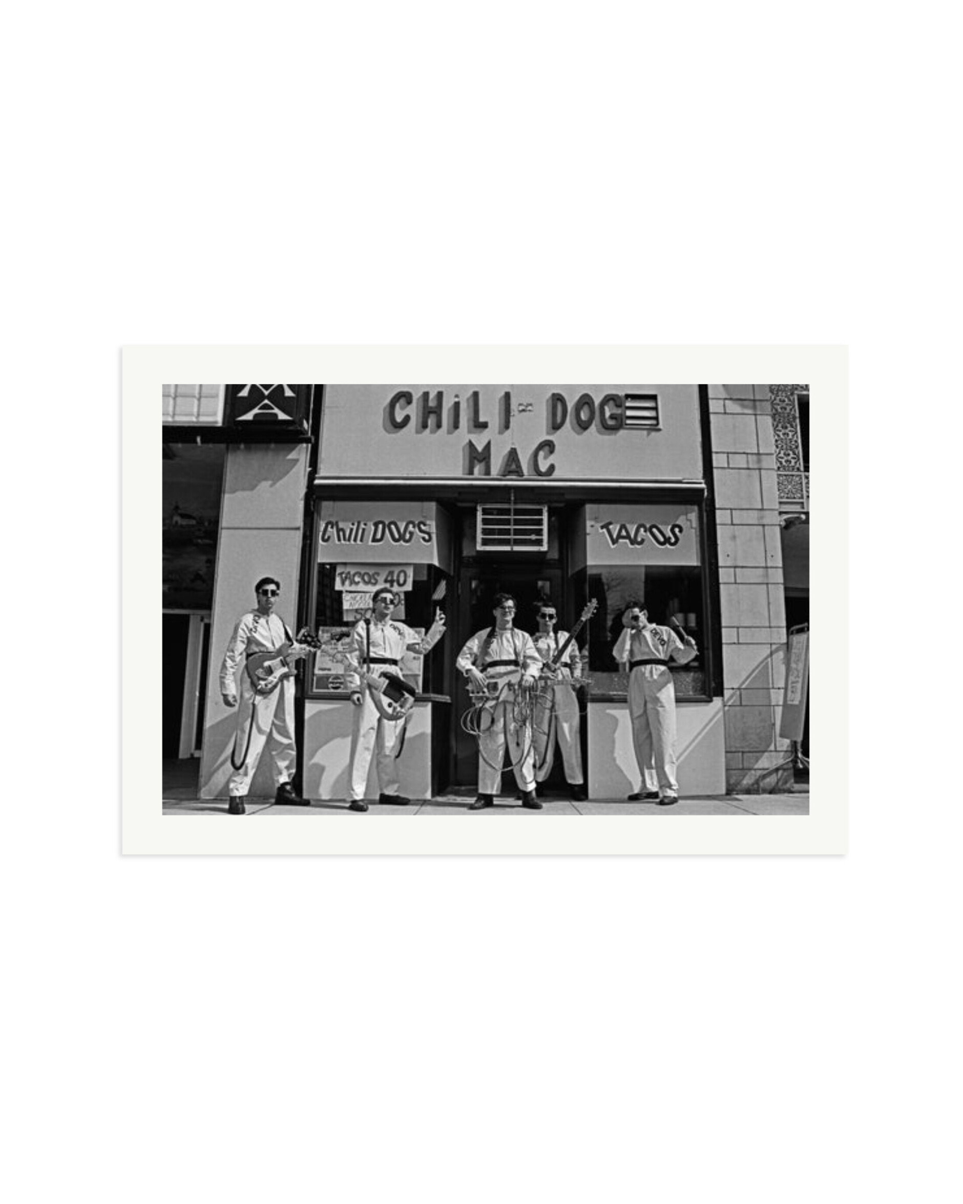 Devo at The Chili Dog Mac in Akron 1978 Print Only / XXL