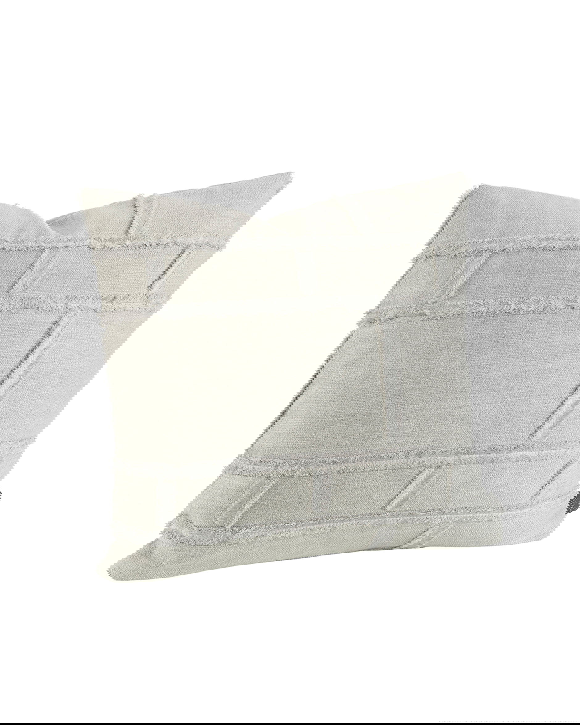 Abstract Fringe Cushion Cover Grey