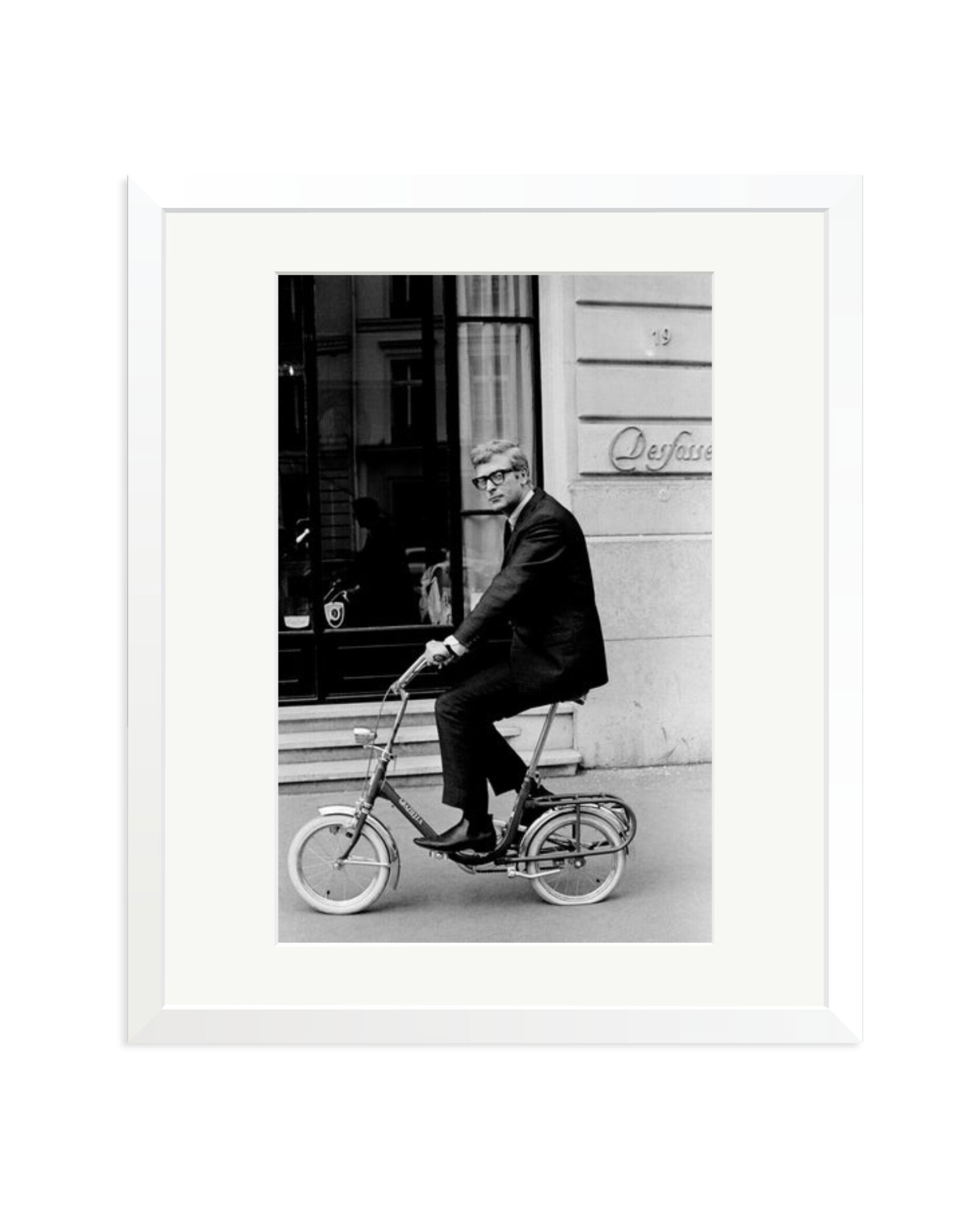 Michael Caine on His Bike White / Large