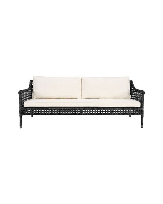 santa monica soffa svart 3-sits