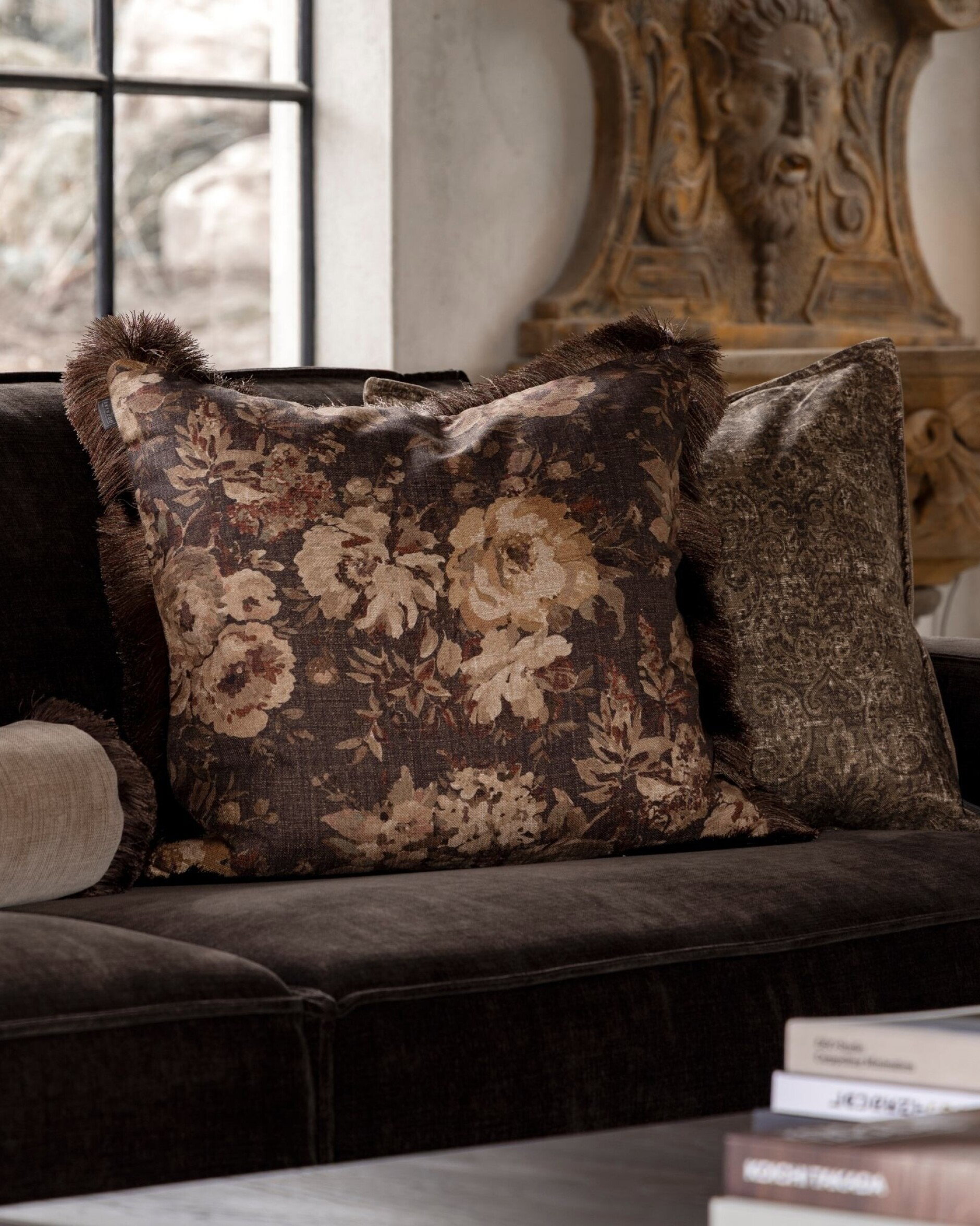 Hensley kuddfodral cognac