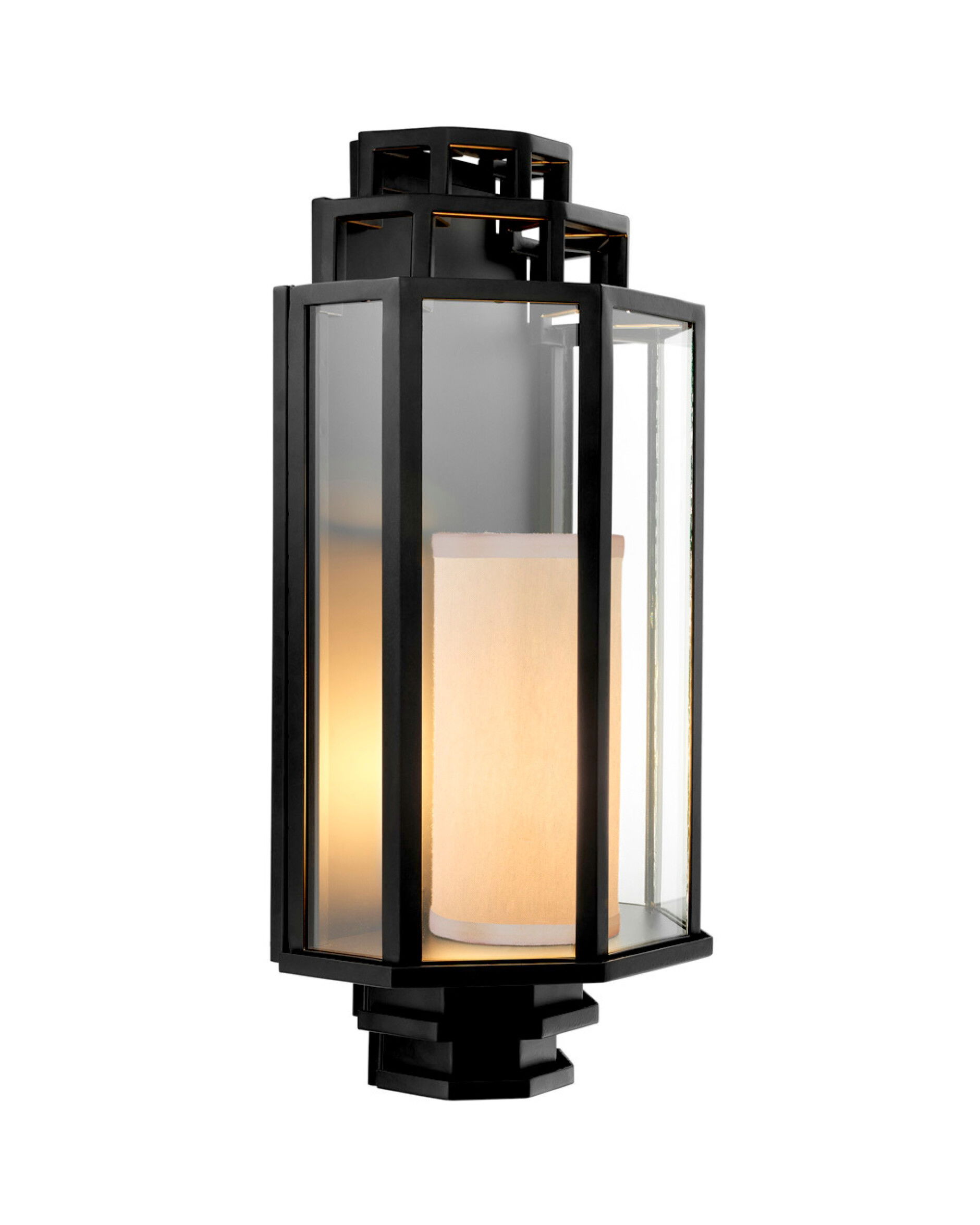 Monticello vägglampa svart