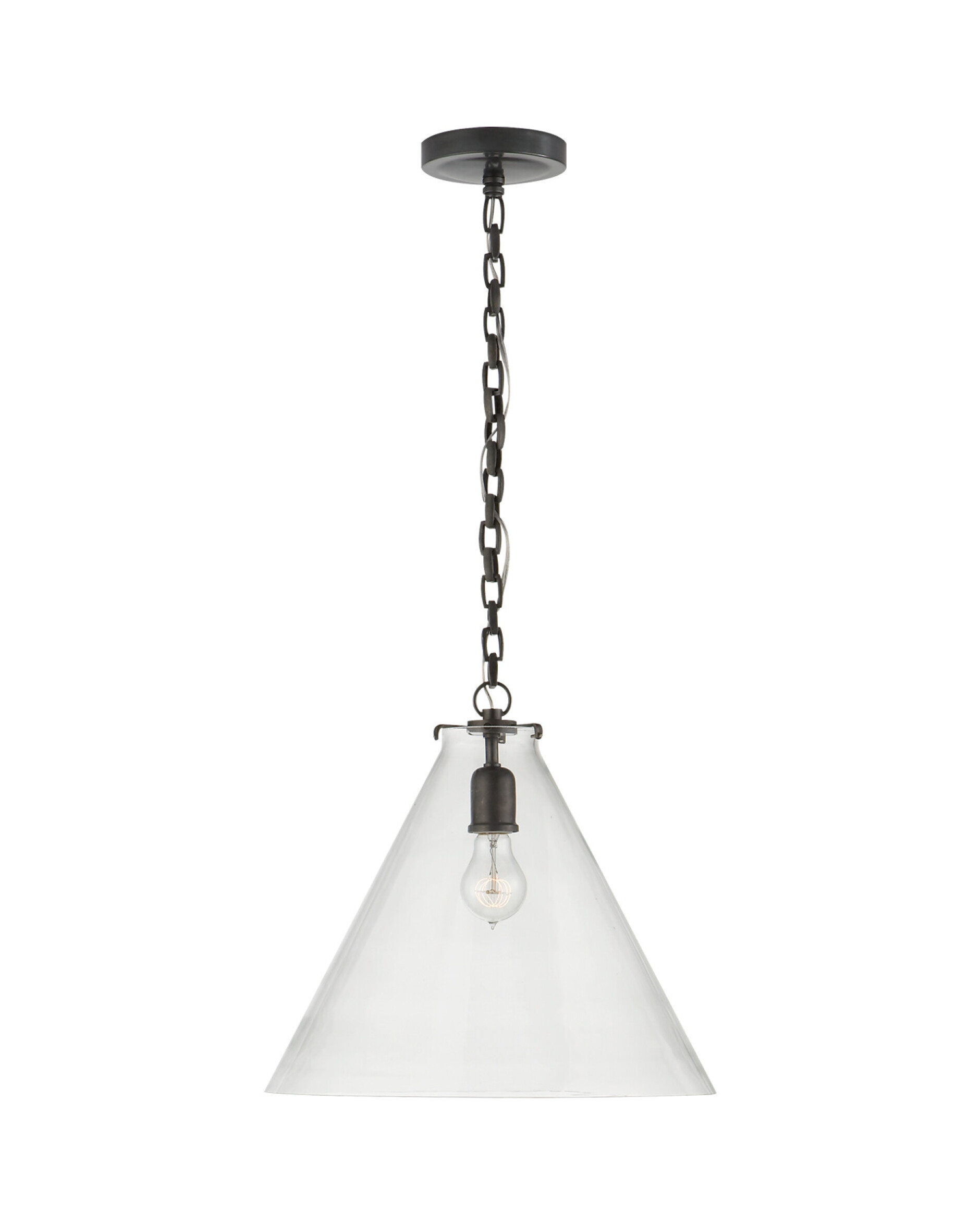 Katie Conical takpendel brons/klarglas