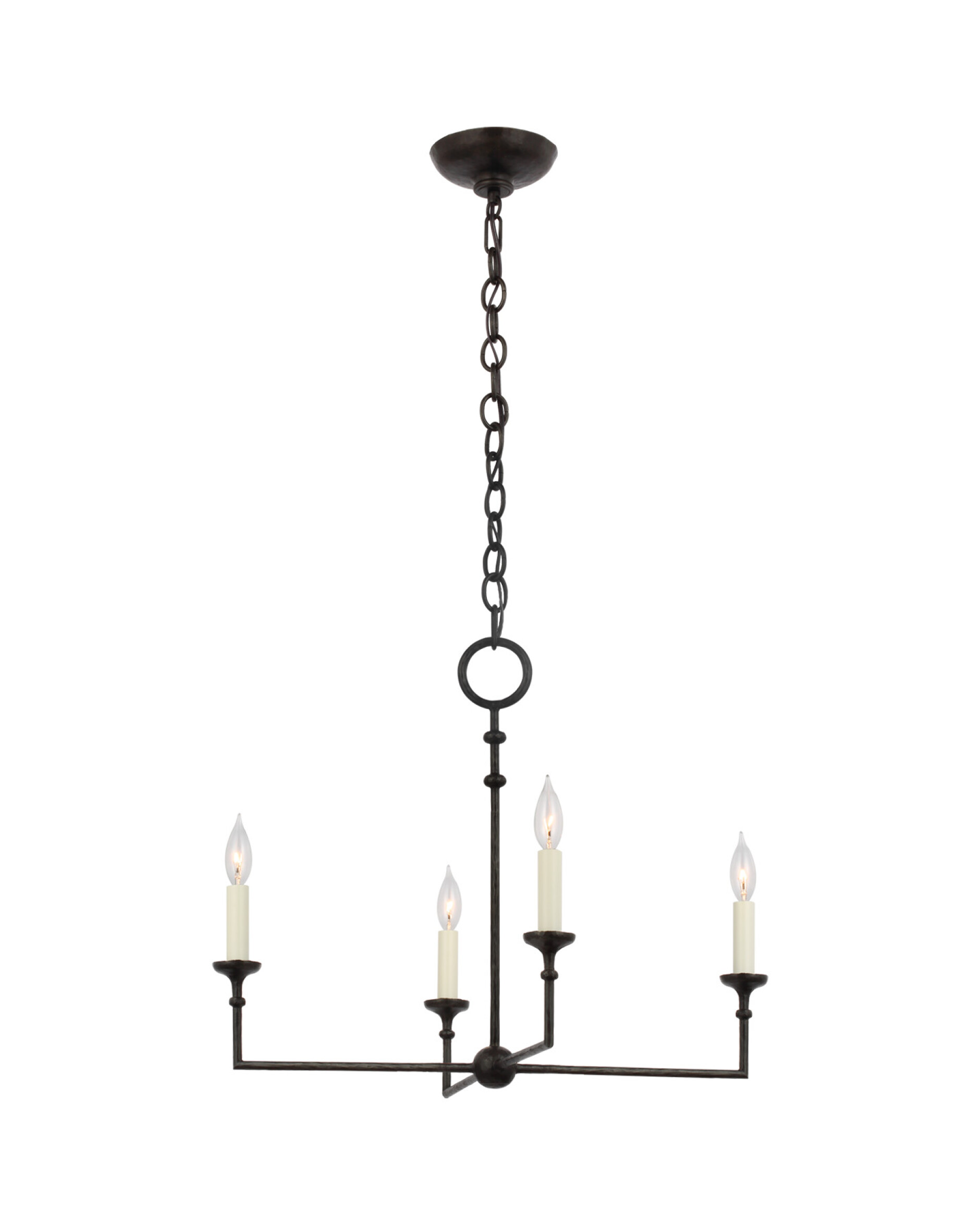 Rowen 4-Light Chandelier Black Medium