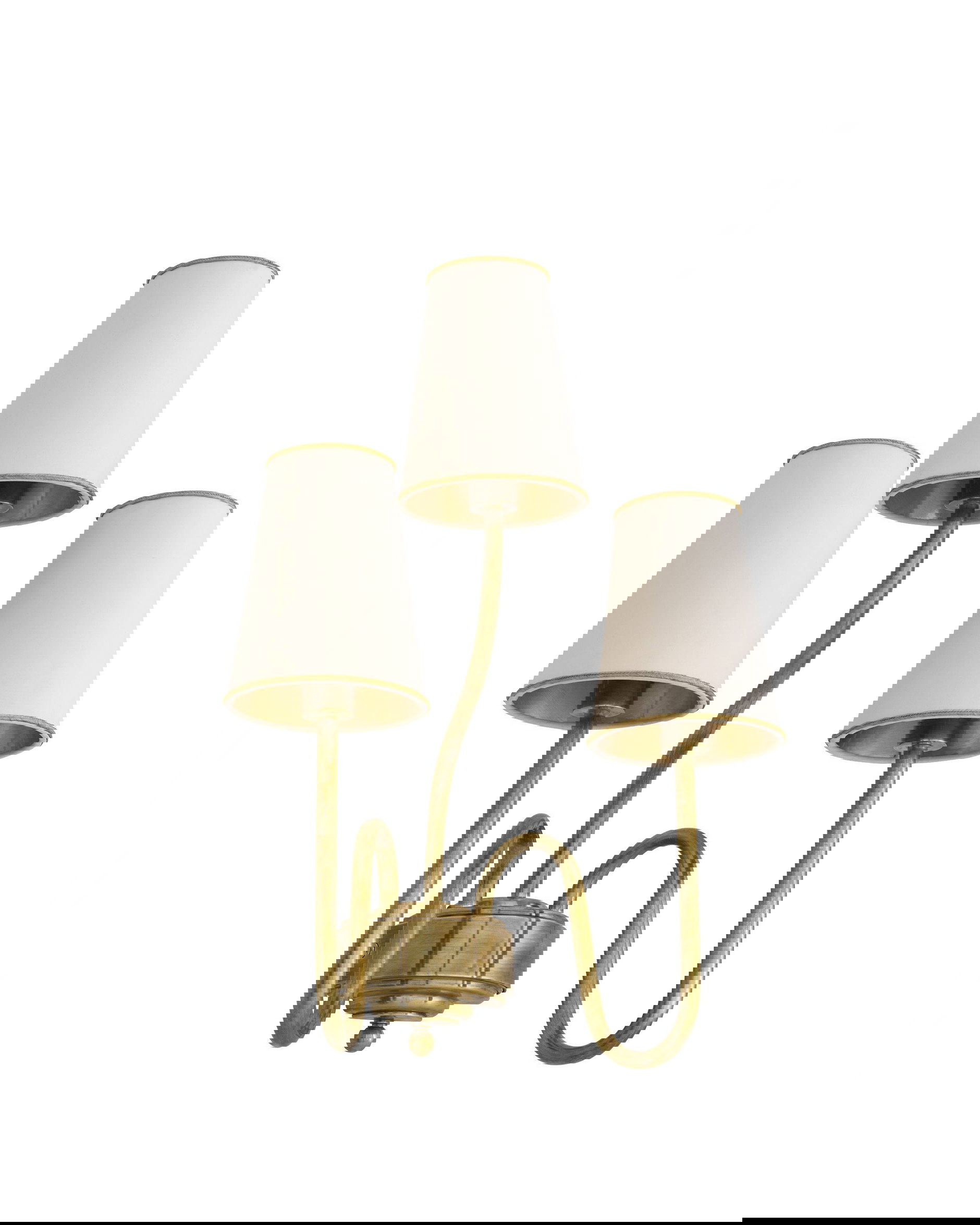 Bergerac vägglampa mässing S