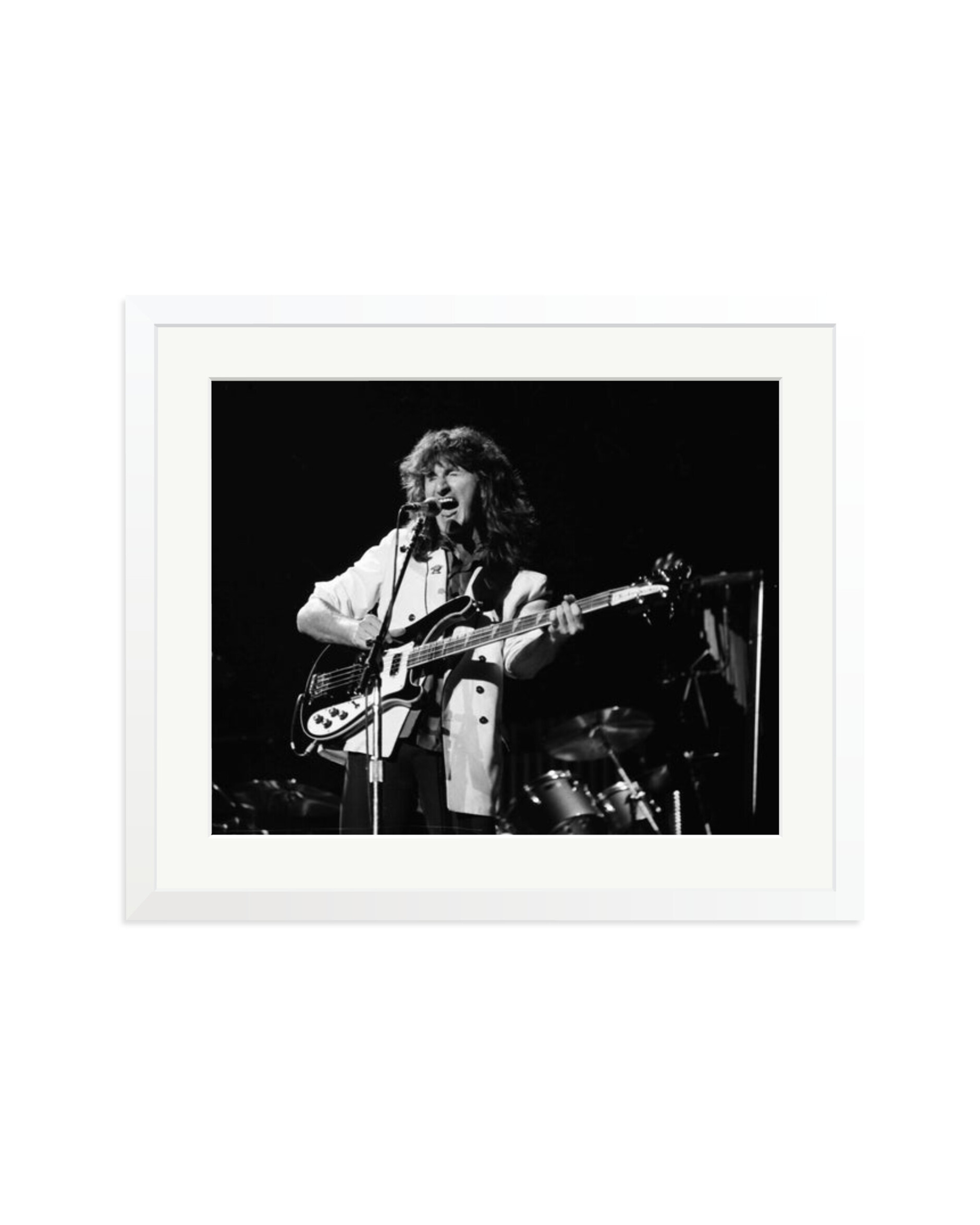 Geddy Lee of Rush 1982 White / Large
