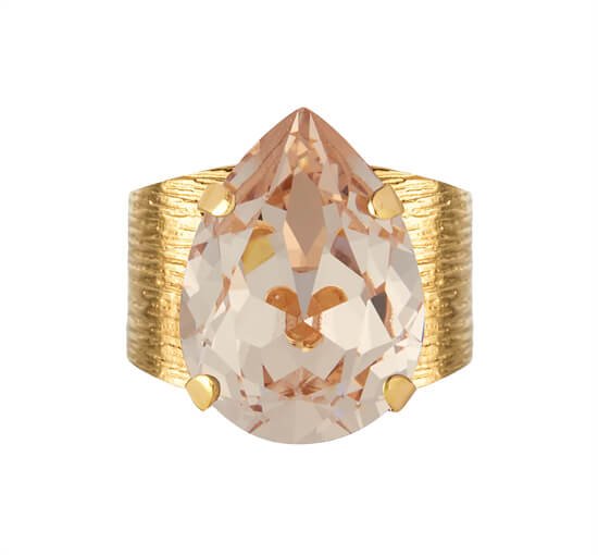 Silk - Classic Drop Ring Crystal