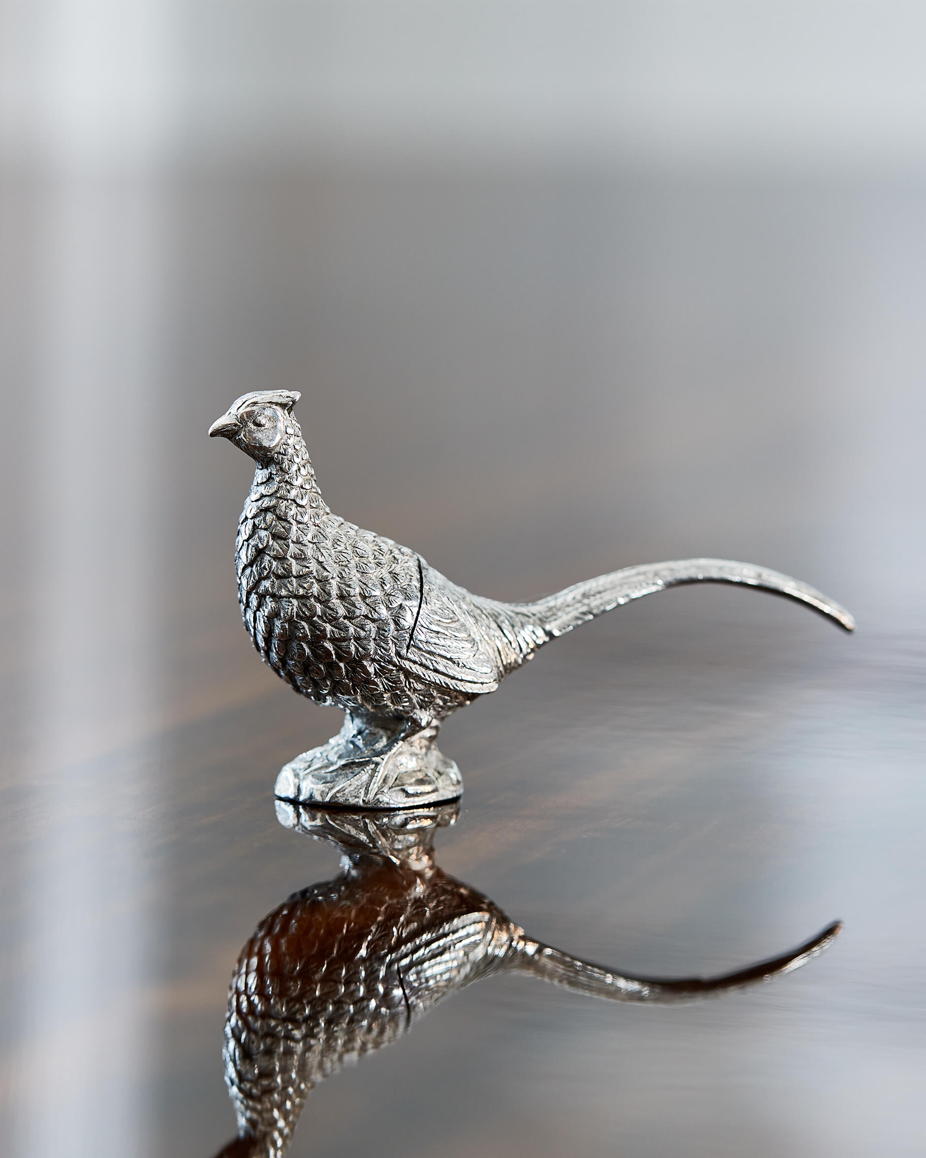 Fasan placeringskortshållare tenn