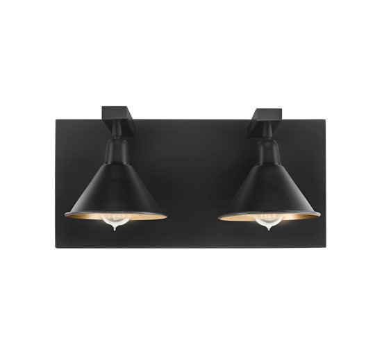 Anzio Wall Lamp Double Black