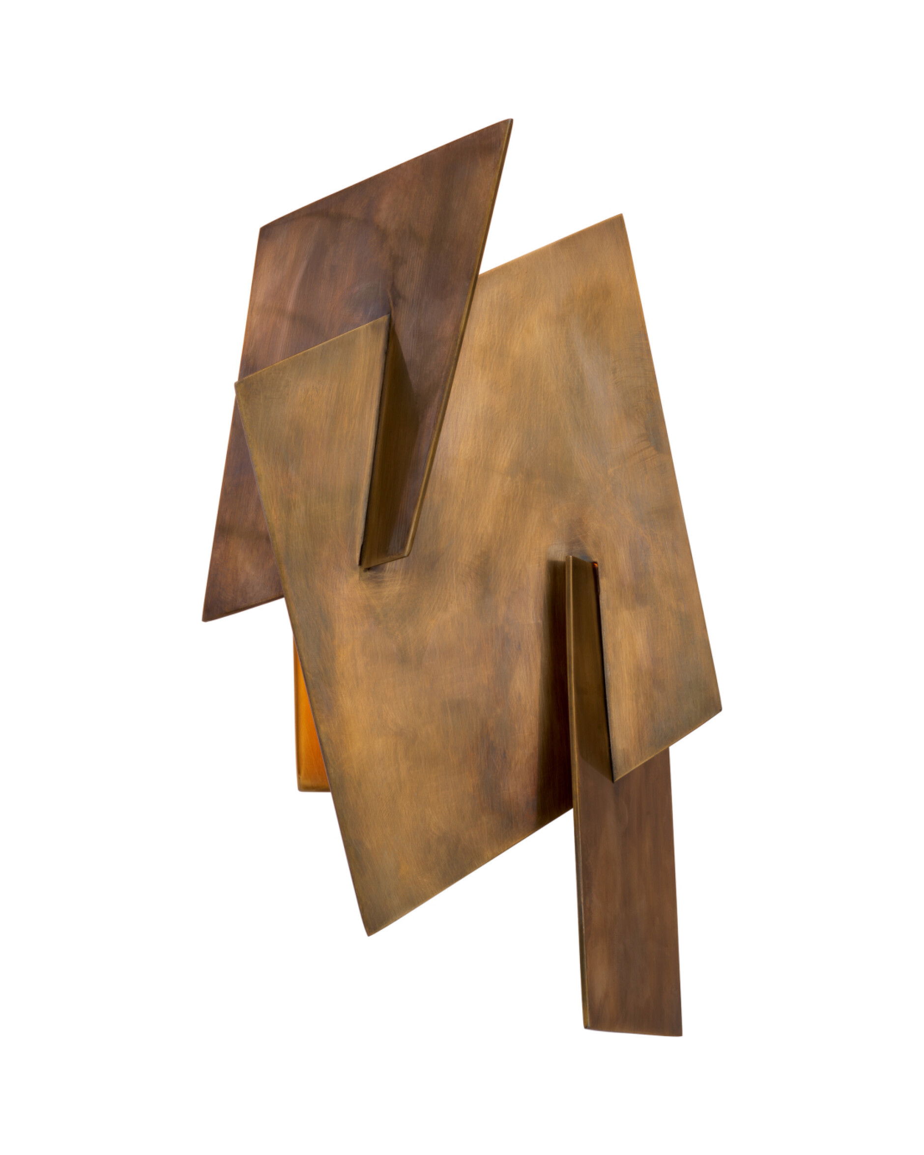 Origami Wall Lamp Vintage Brass
