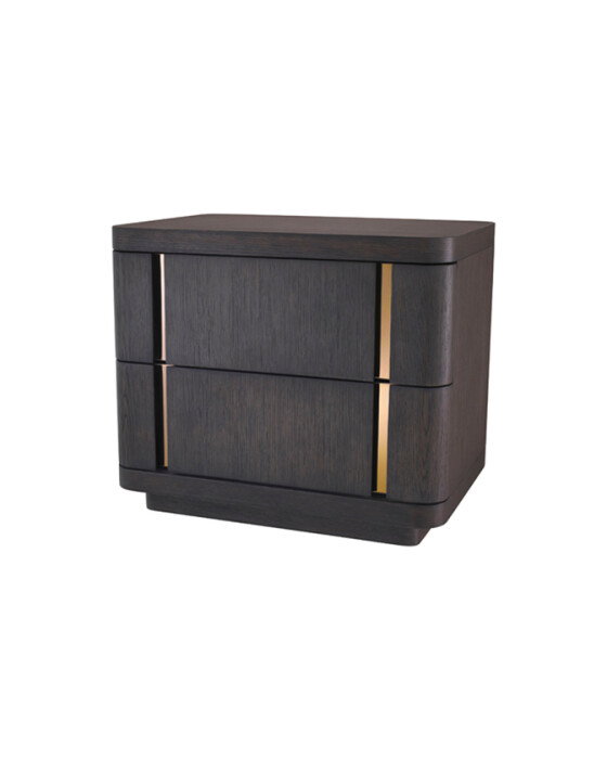 Modesto sidobord mocha/svart OUTLET