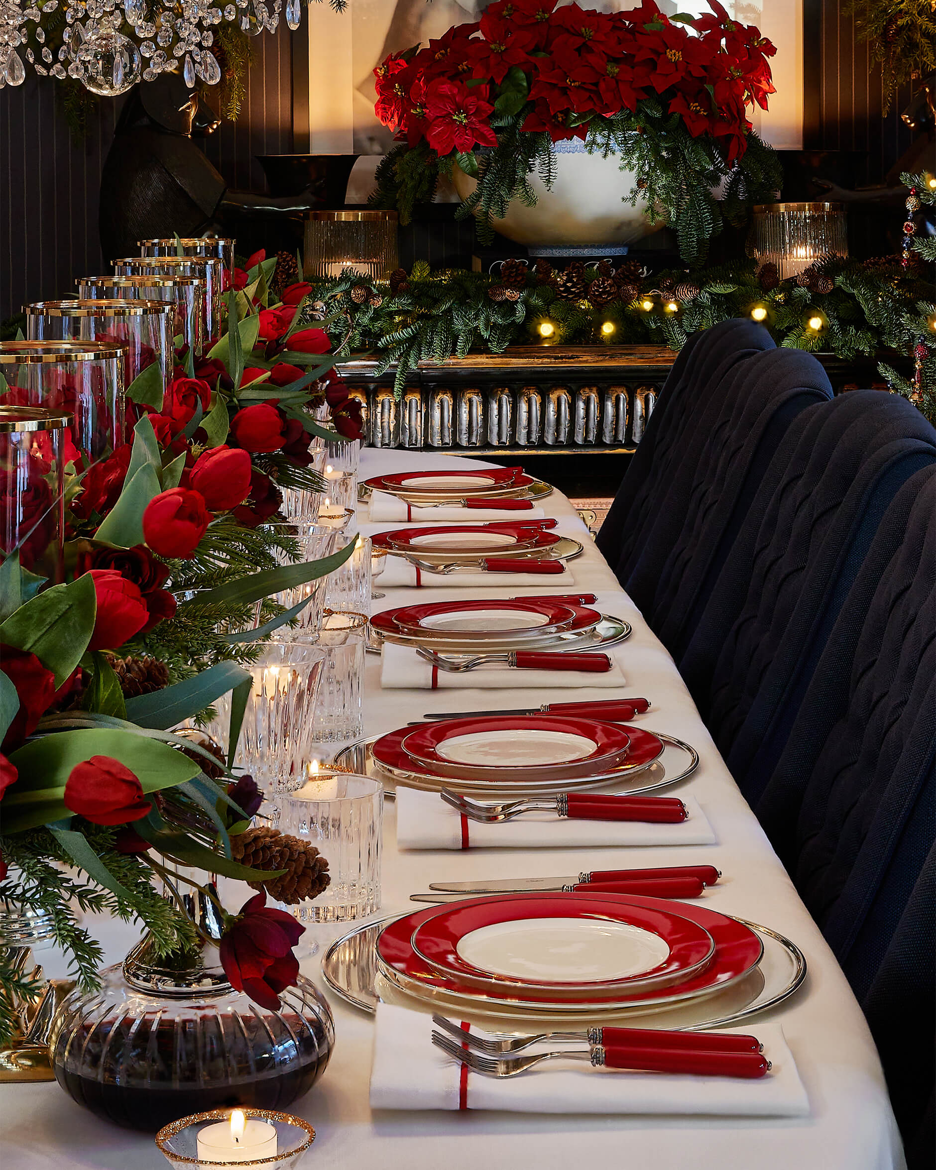 Newport Deep Red bestickset 24 delar