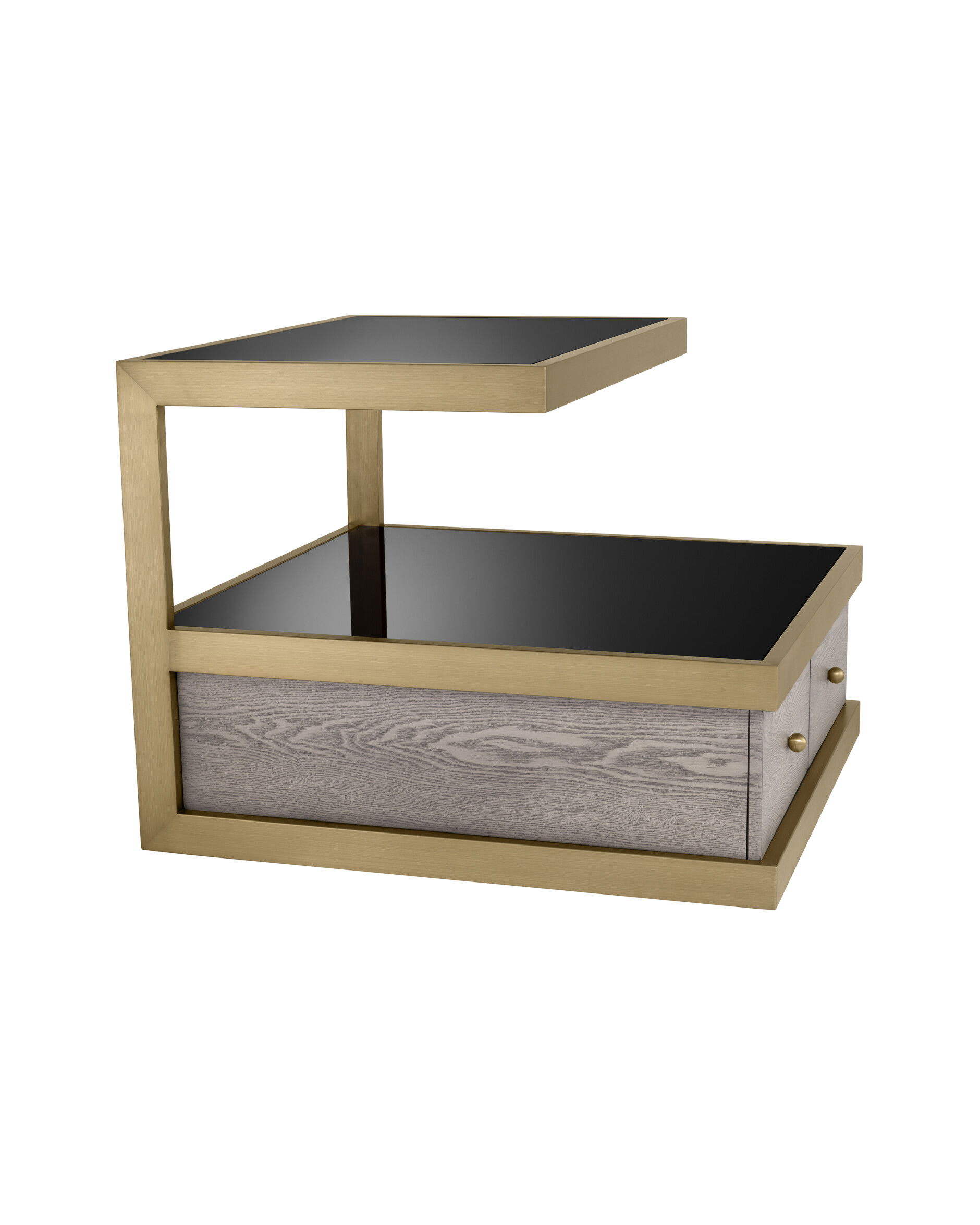 Kuboa sidobord borstad mässing