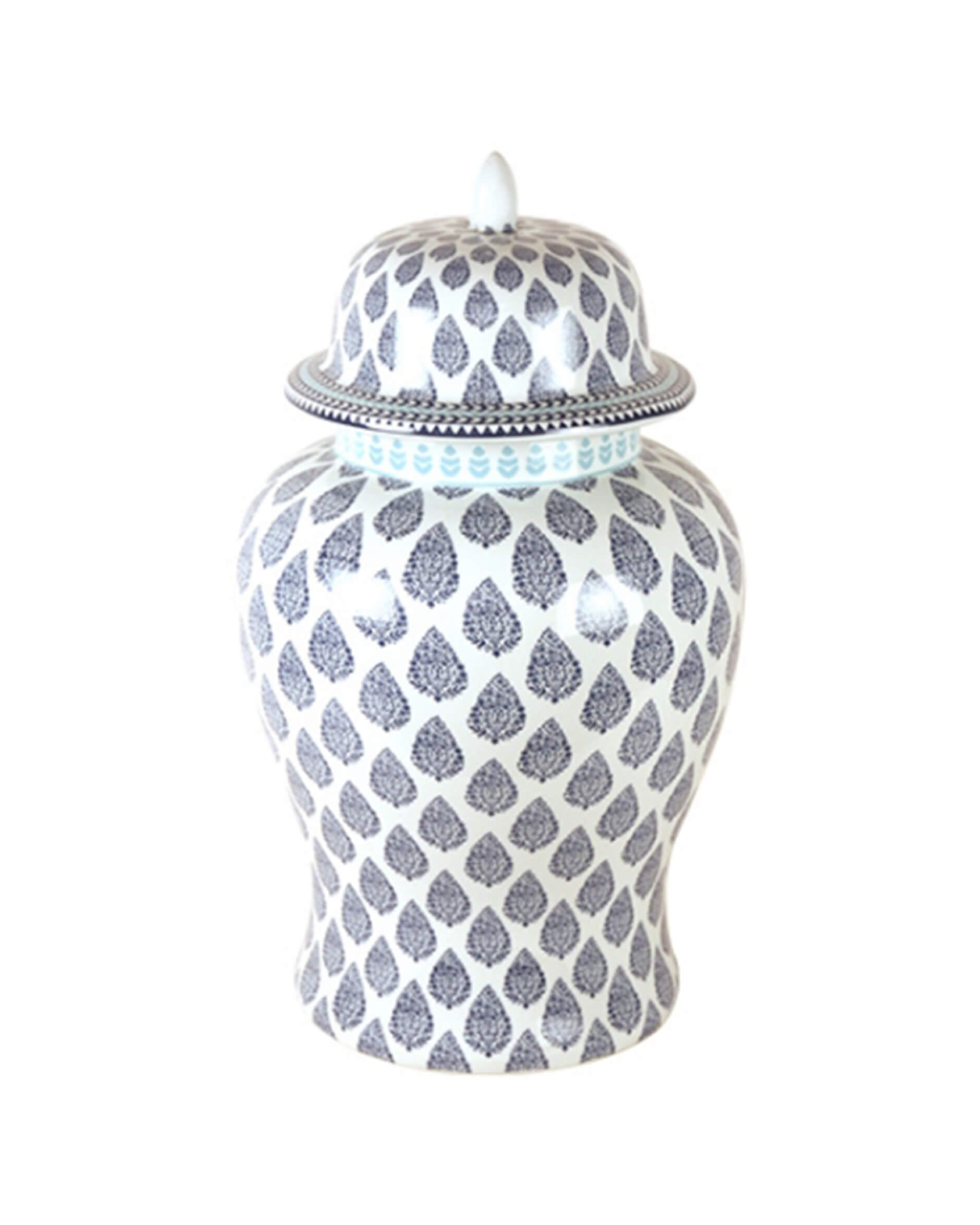 Temple urna vit/blå