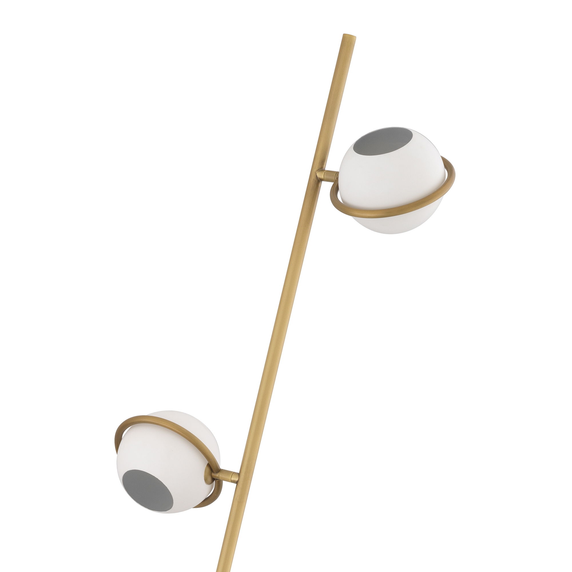 Aprillia golvlampa antik mässing