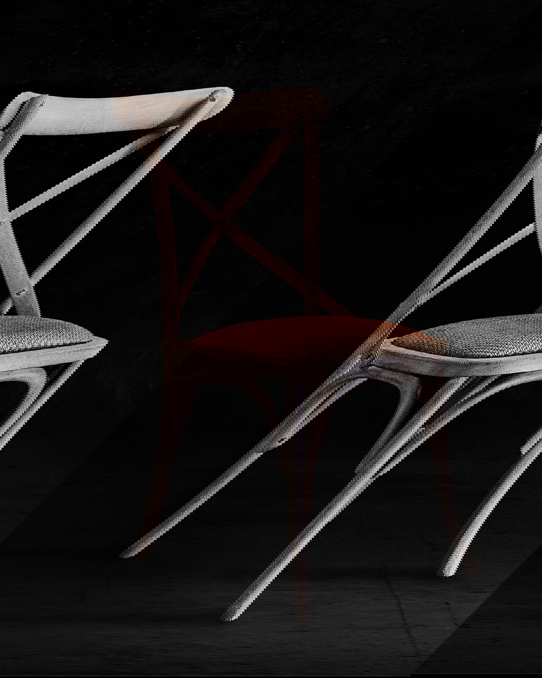 Newport Cross matstol drifted oak