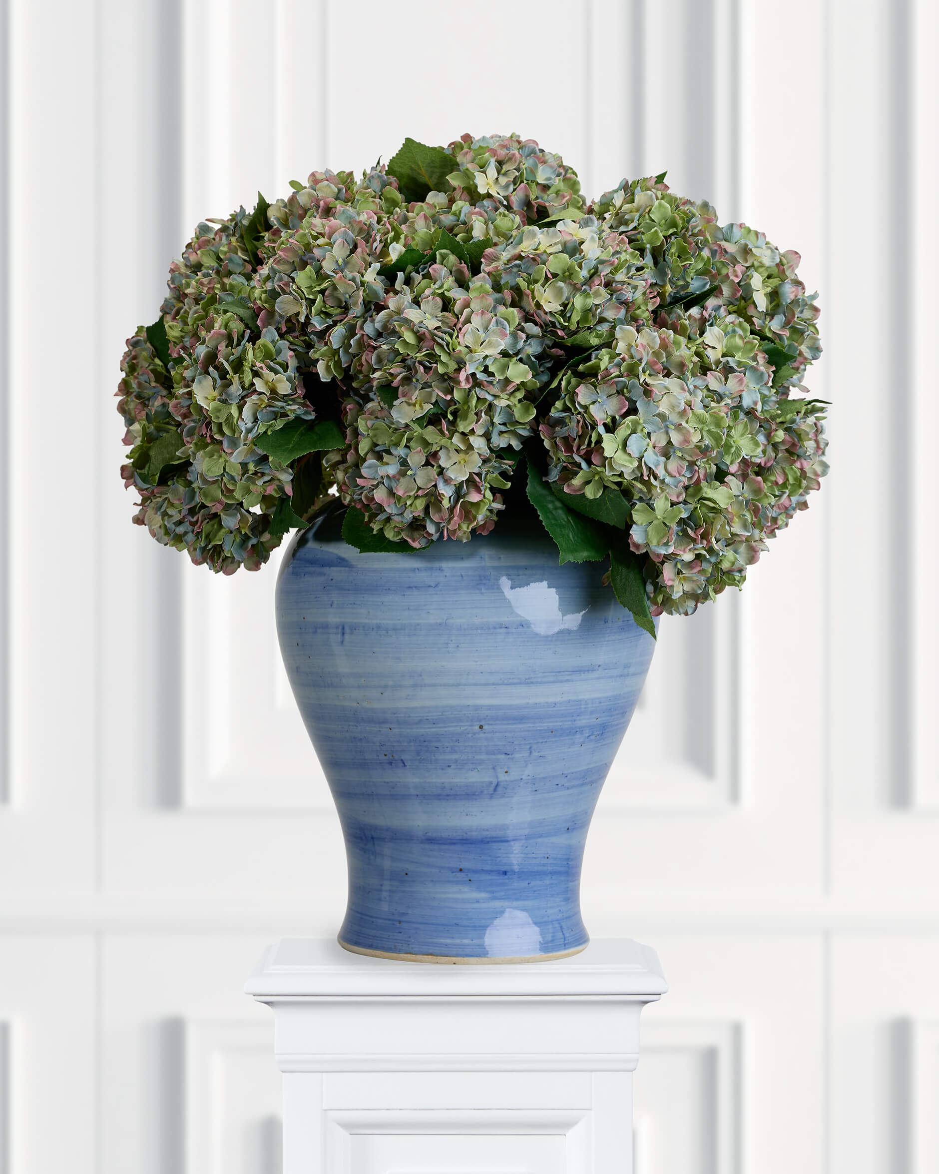 Hortensia snittblomma grön