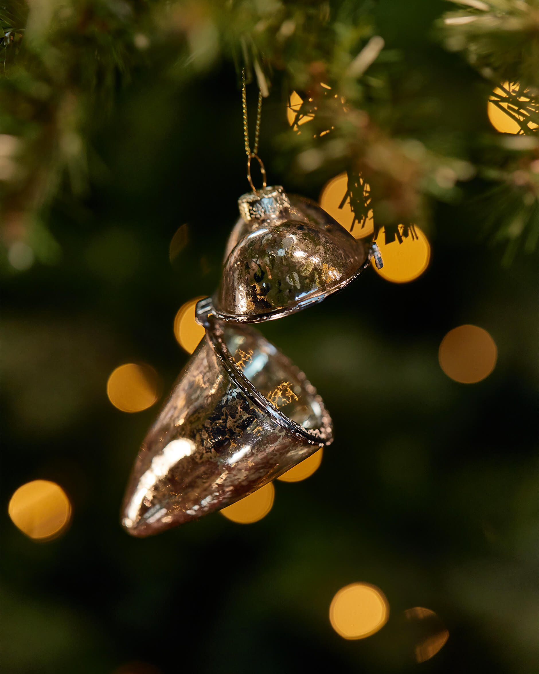 Harmony hjärta julgransdekoration silver