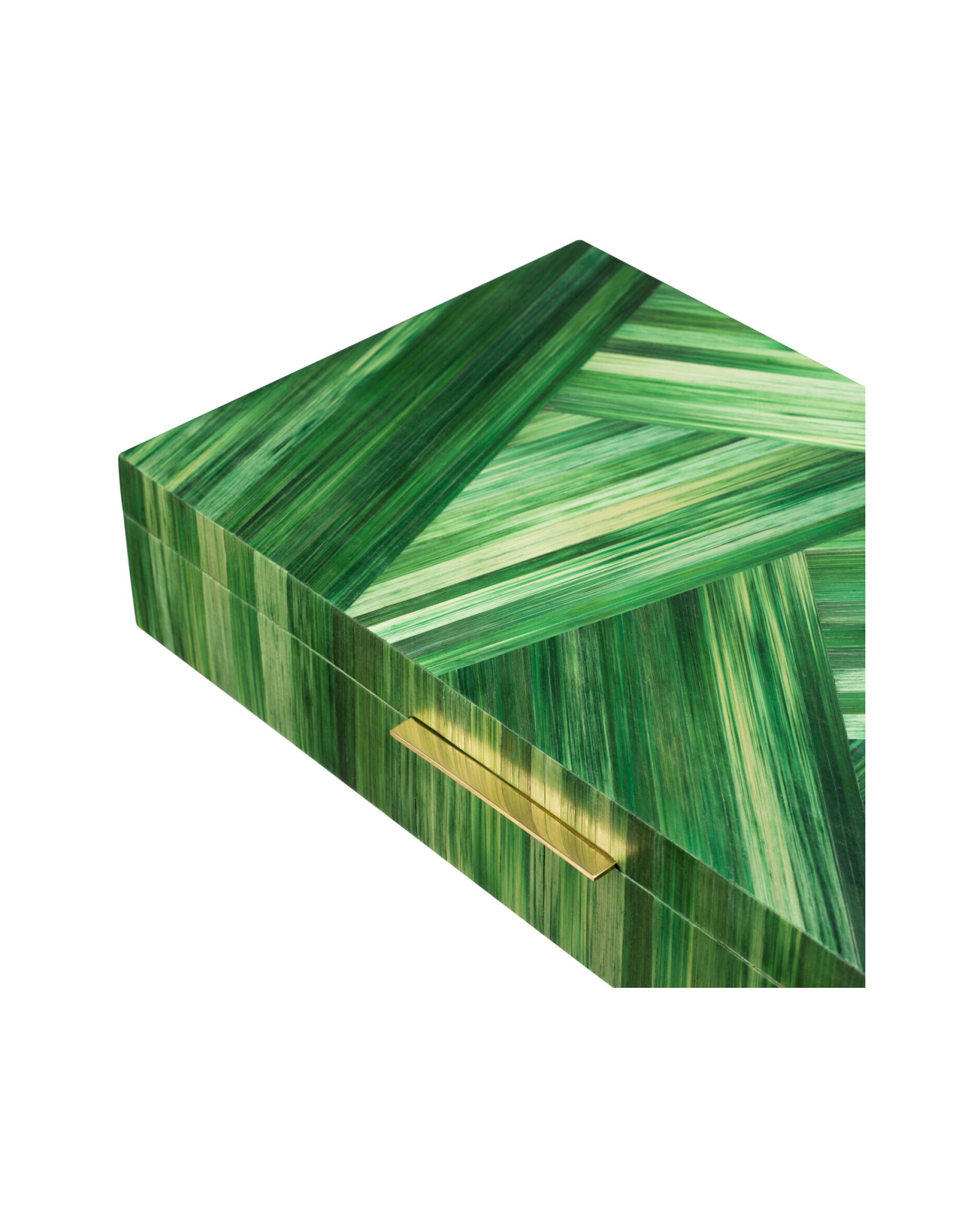 Harvard ask marquetry grön