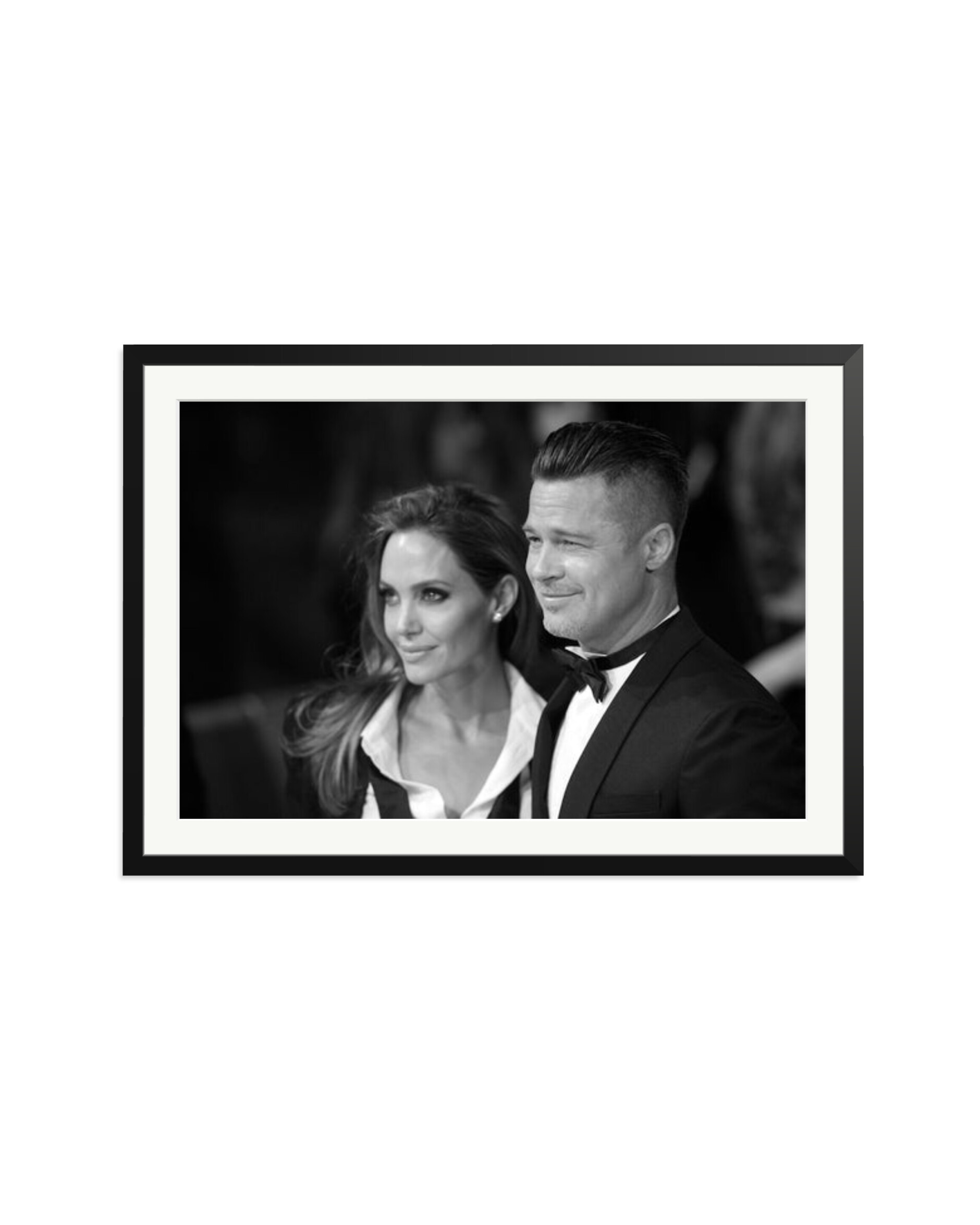 Brad Pitt and Angelina Jolie Black / XXL