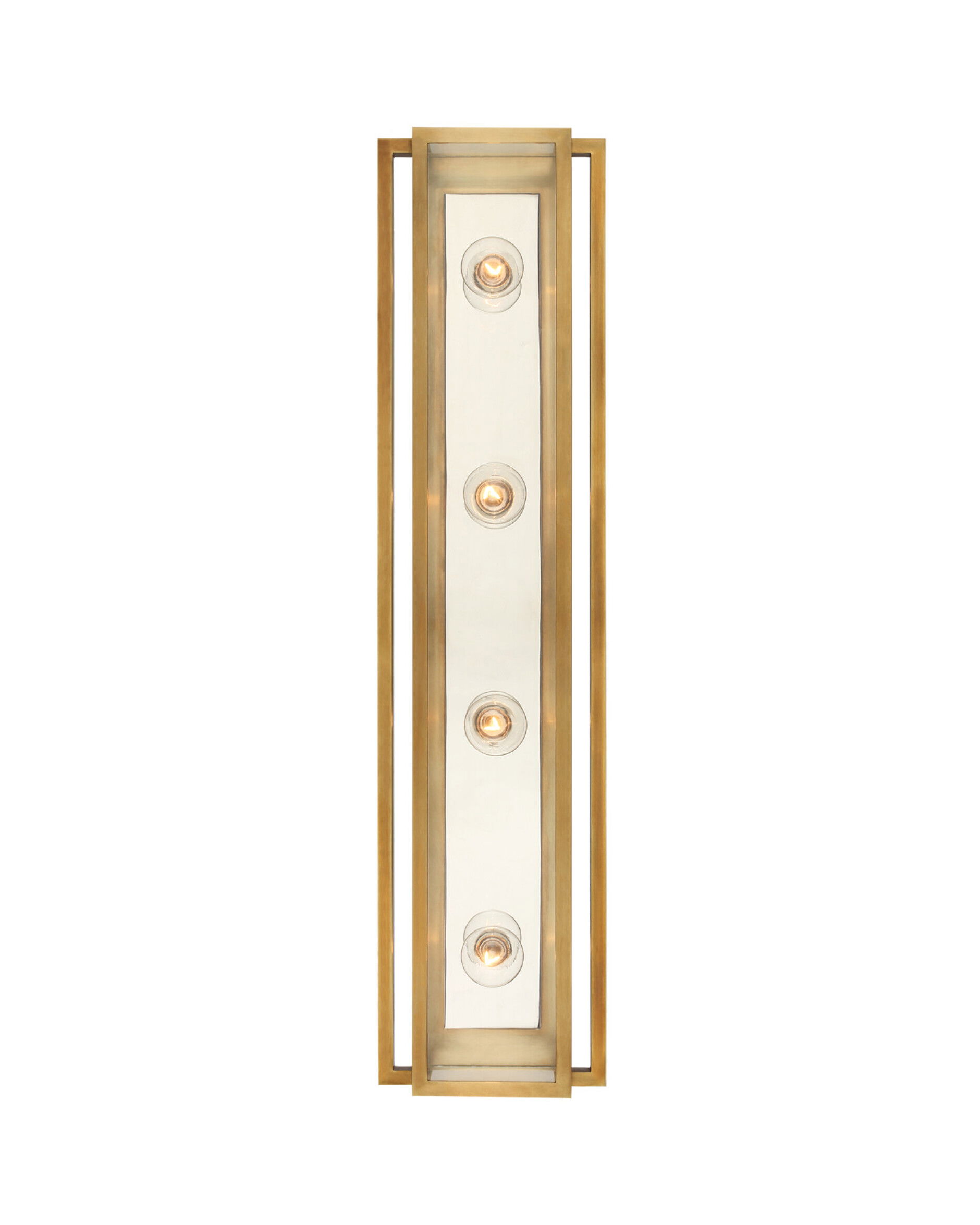 Halle 30" Vanity Light Antique Brass/Polished Nickel