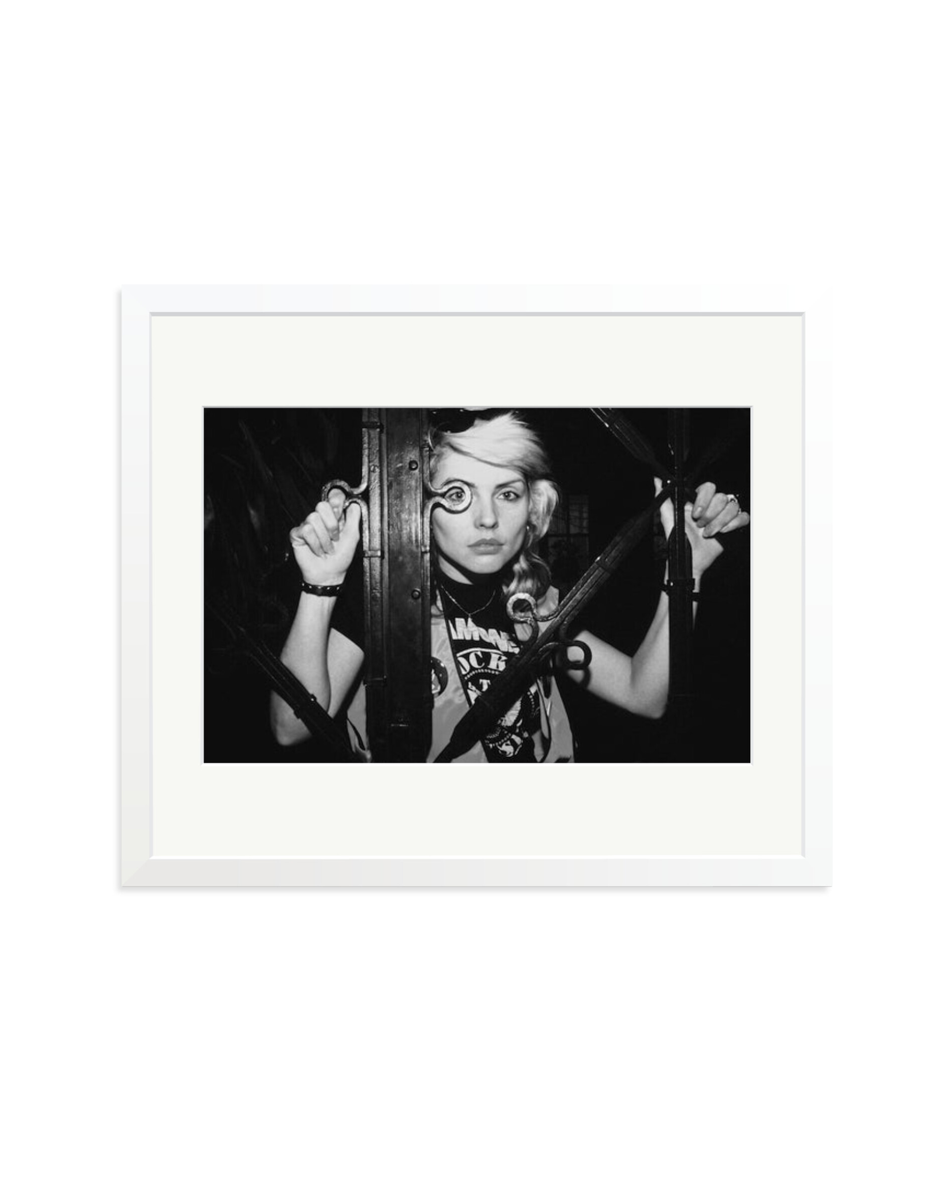 Debbie Harry of Blondie Black & White White / Large