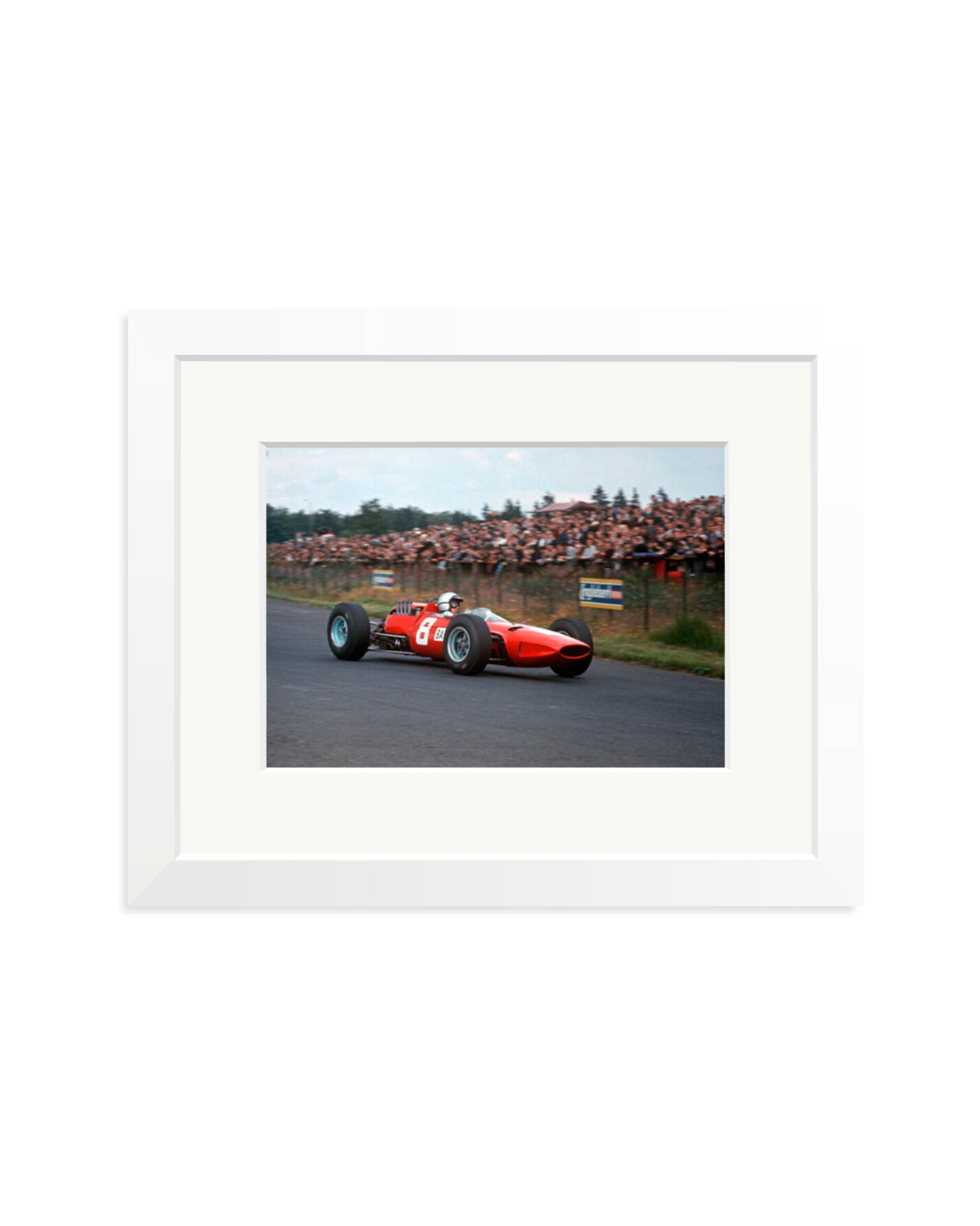 Lorenzo Bandini in Ferrari 156 White / Small
