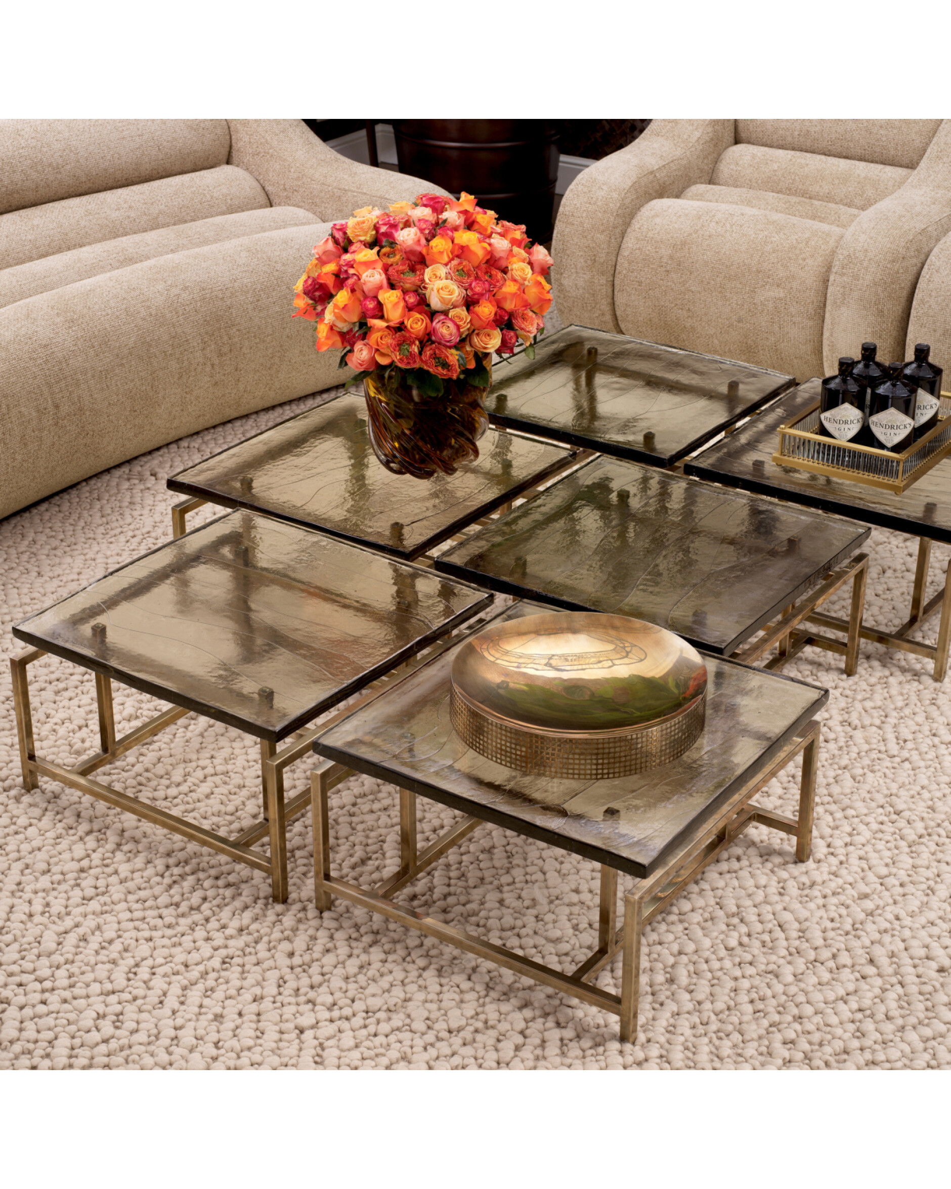 Schlumberg Coffee Table Vintage Brass