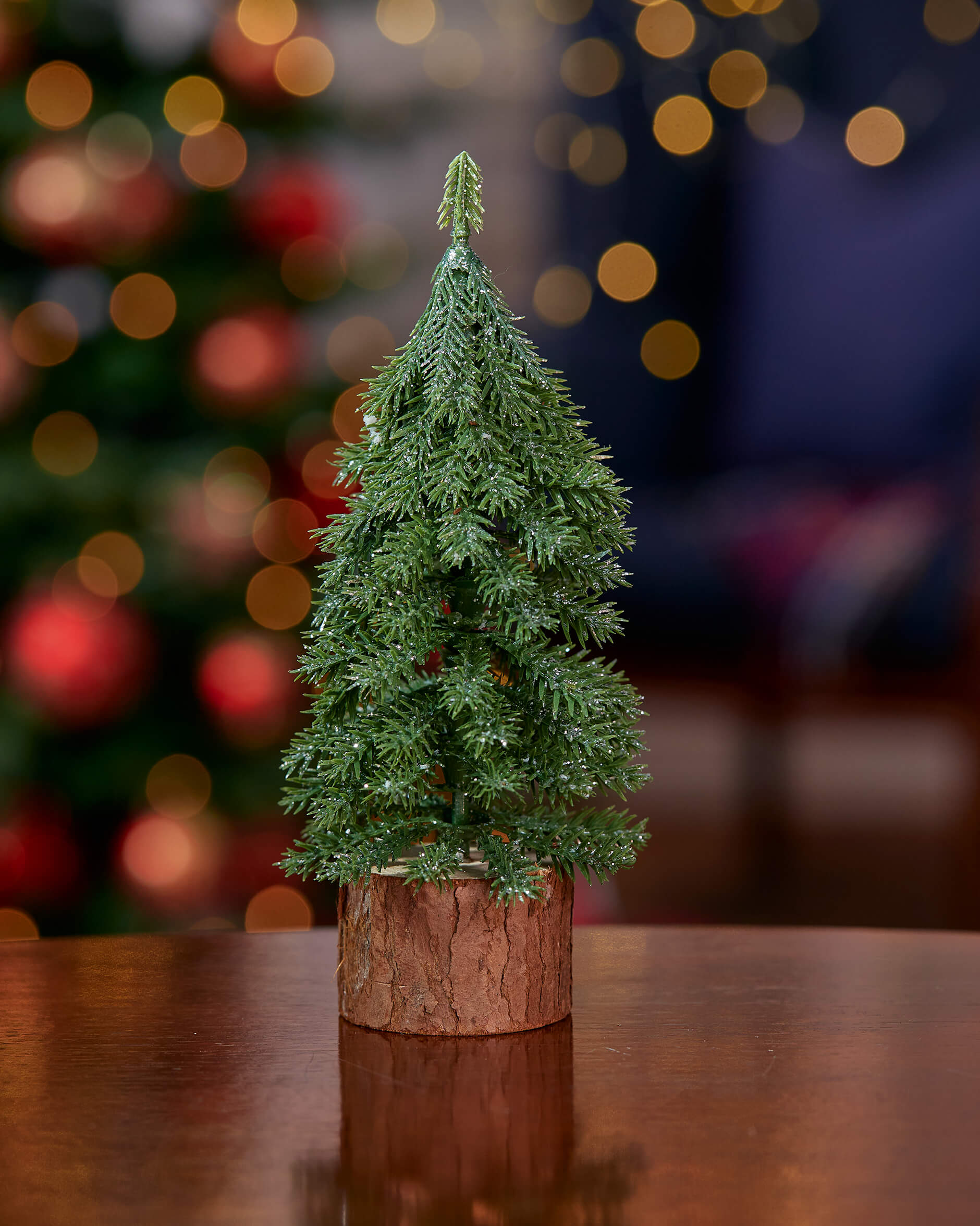 Crystal gran juldekoration grön