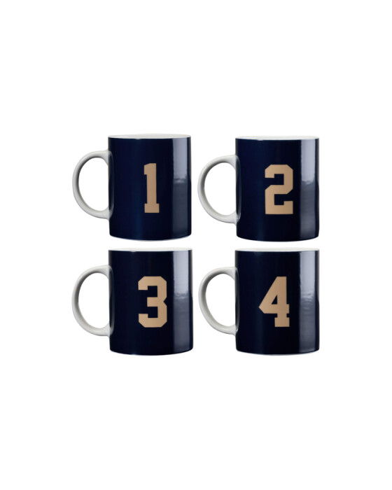 Newport Polo muggar blå 4-pack