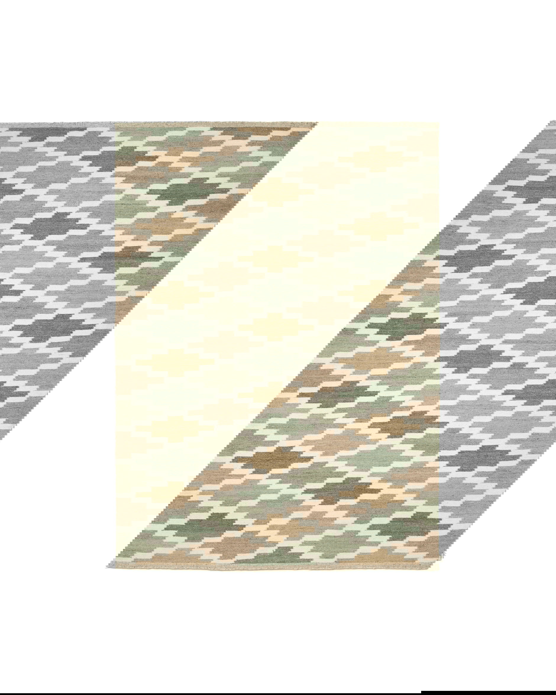 Rug Korsnäs green beige