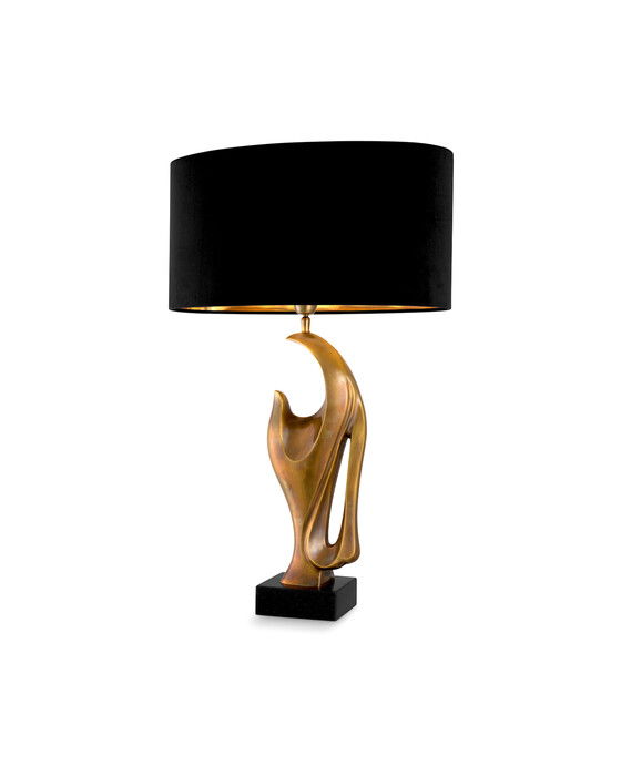 Brunetti bordslampa antik mässing