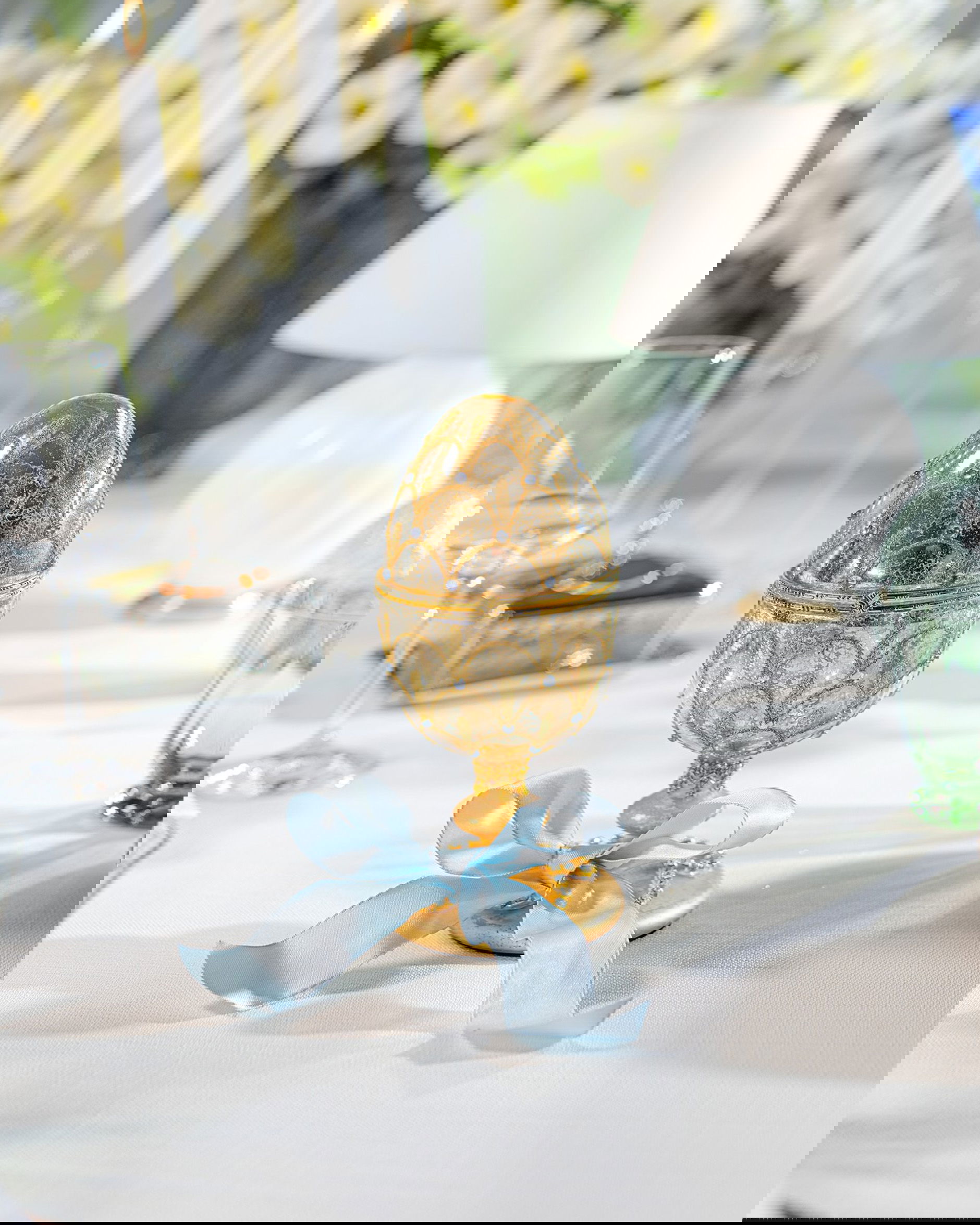 Valentina Fabergé-Ei Weihnachtsdekoration Gold