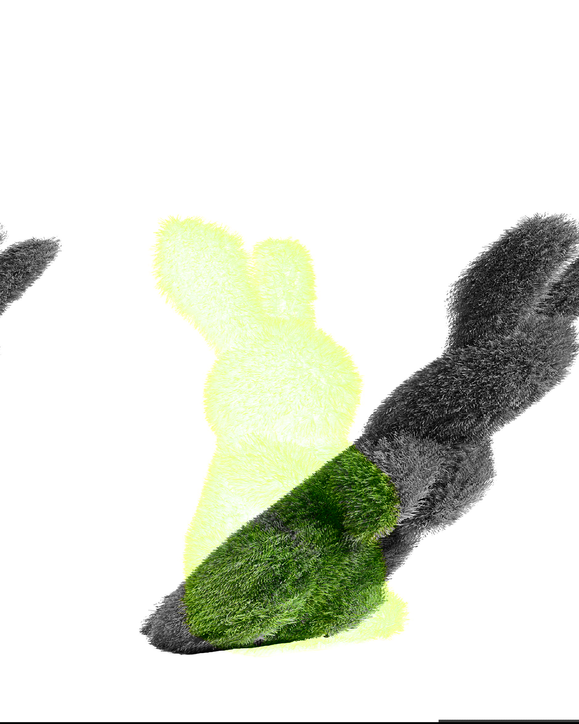 Topiary konijn decoratie