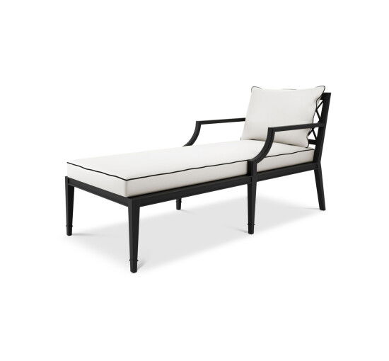 Bella Vista Chaise Lounge Black