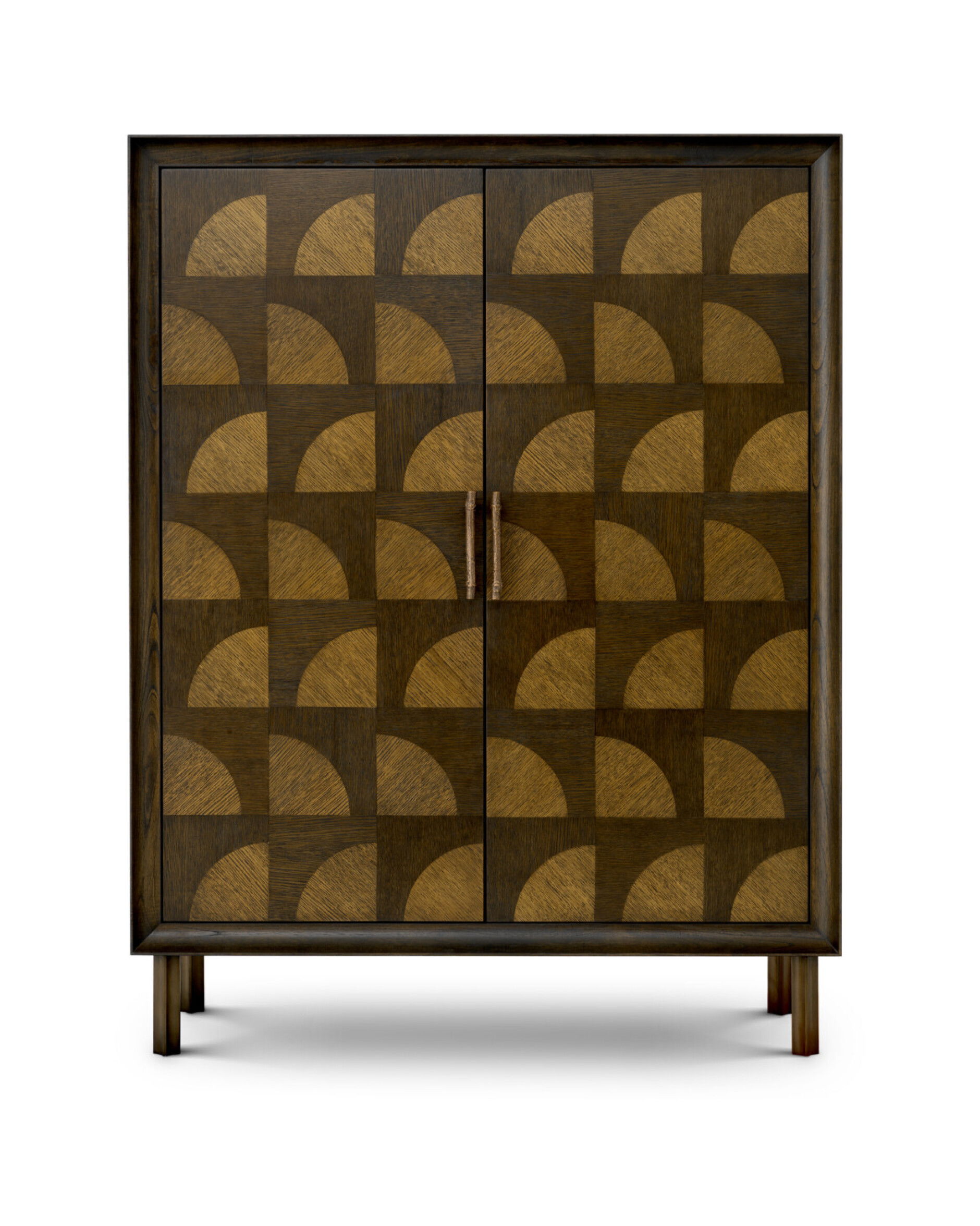 Kumo cabinet dark brown oak veneer