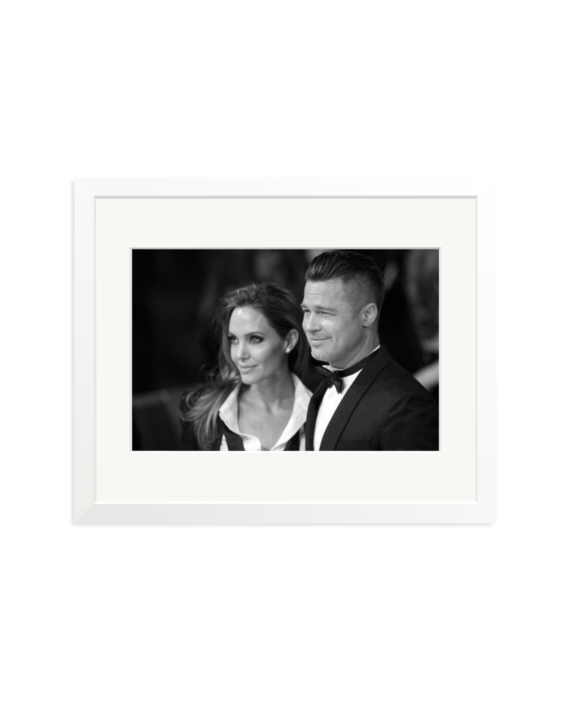 Brad Pitt and Angelina Jolie White / Medium